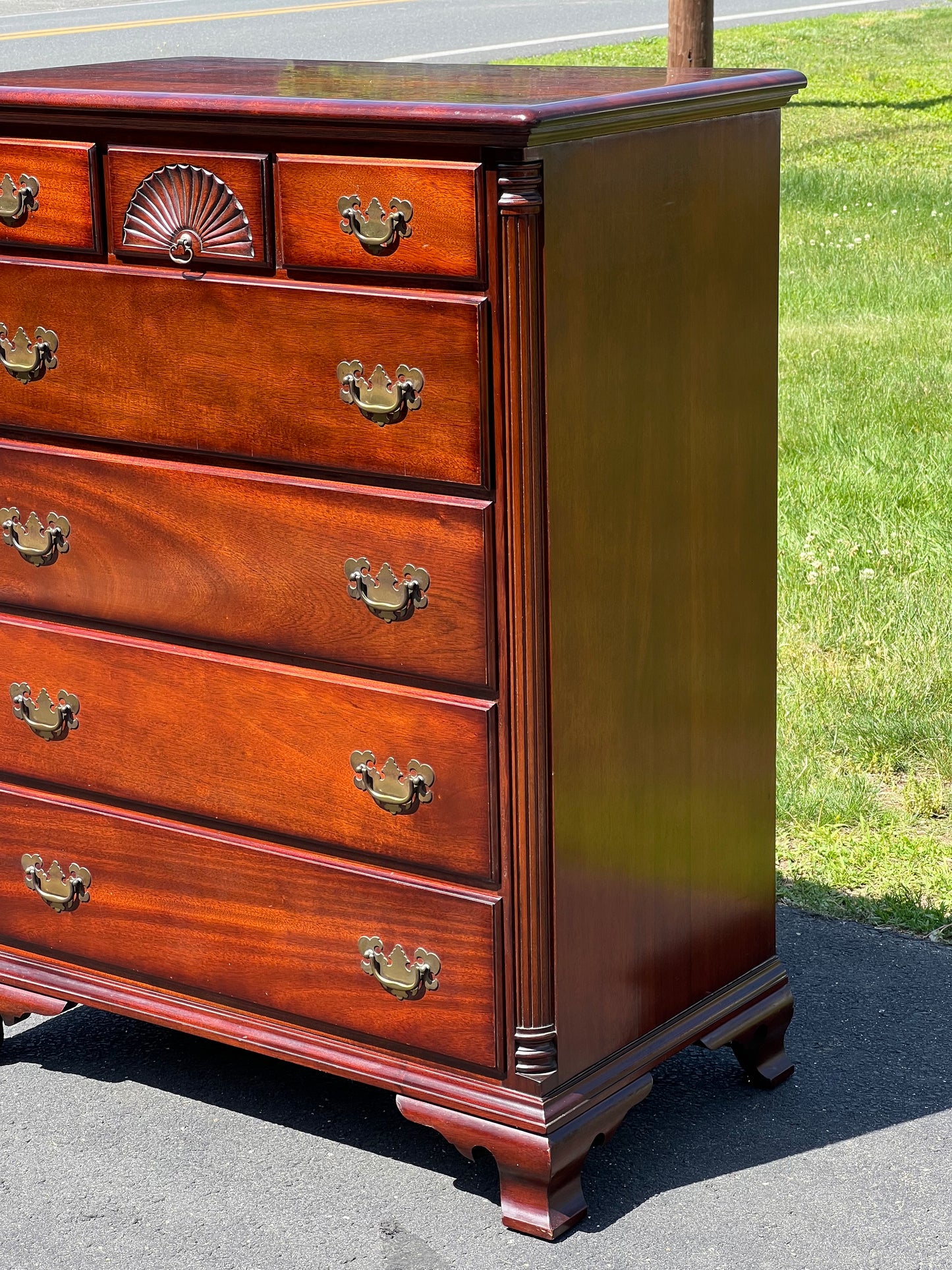 Vintage Solid Mahogany Tall Chest by Kling