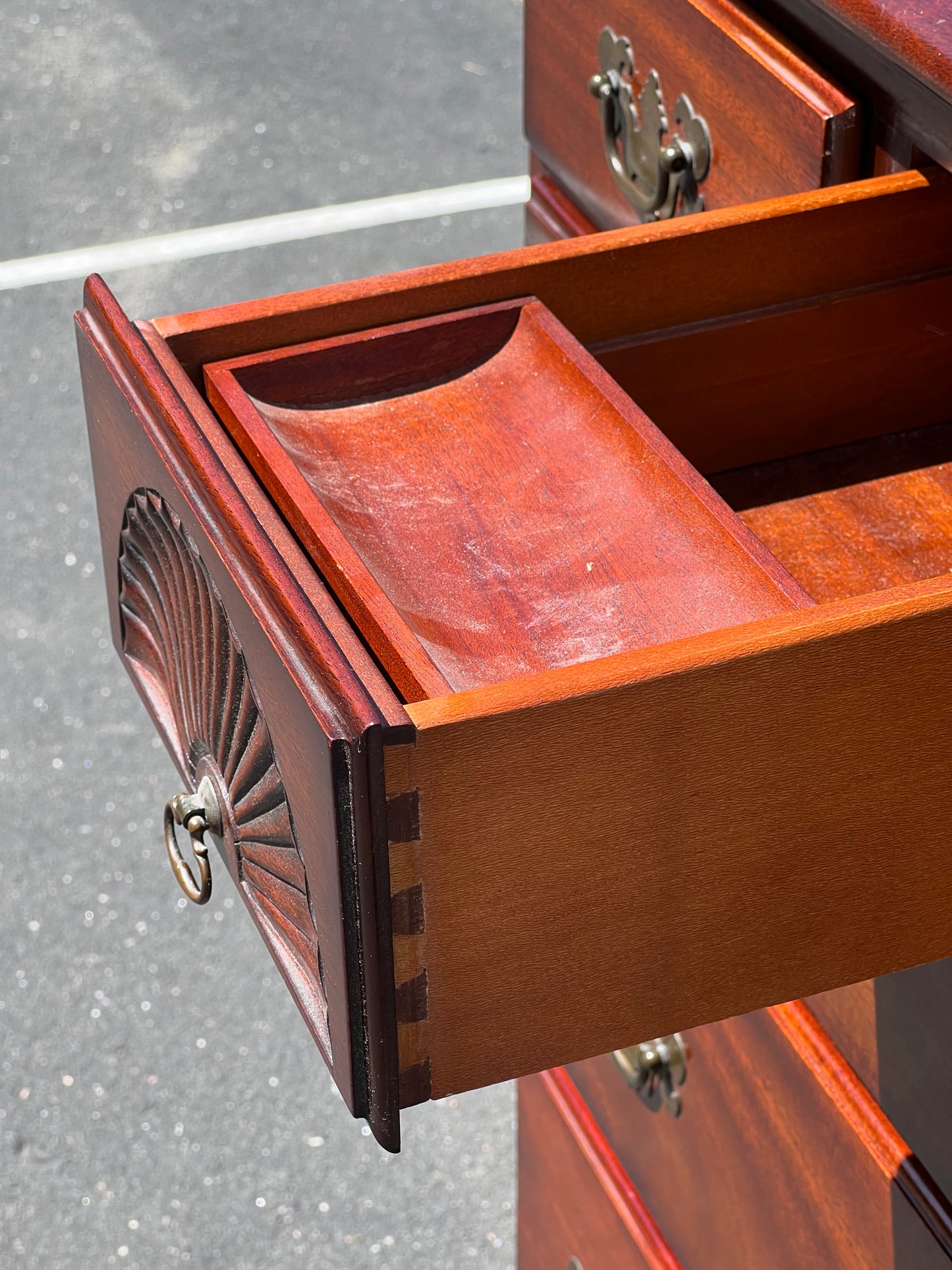 Vintage Solid Mahogany Tall Chest by Kling