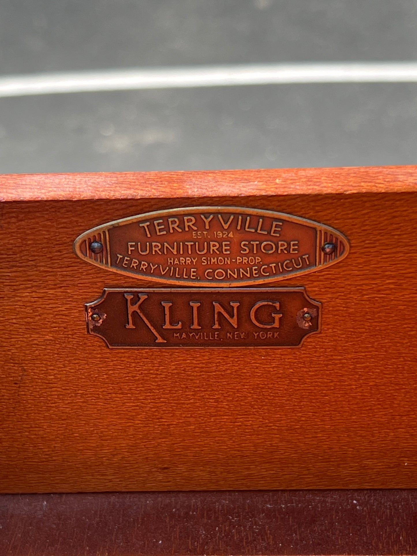 Vintage Solid Mahogany Tall Chest by Kling