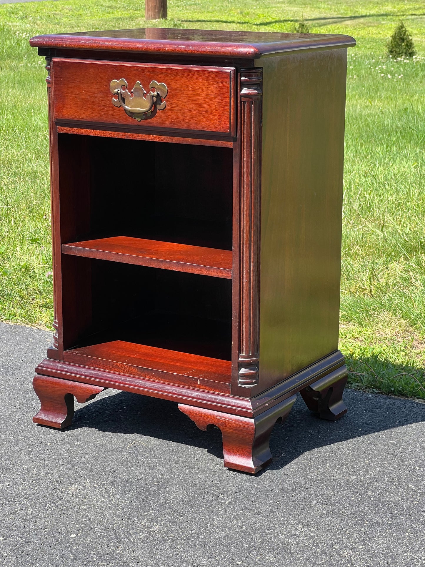 Vintage Solid Mahogany Night Stand by Kling