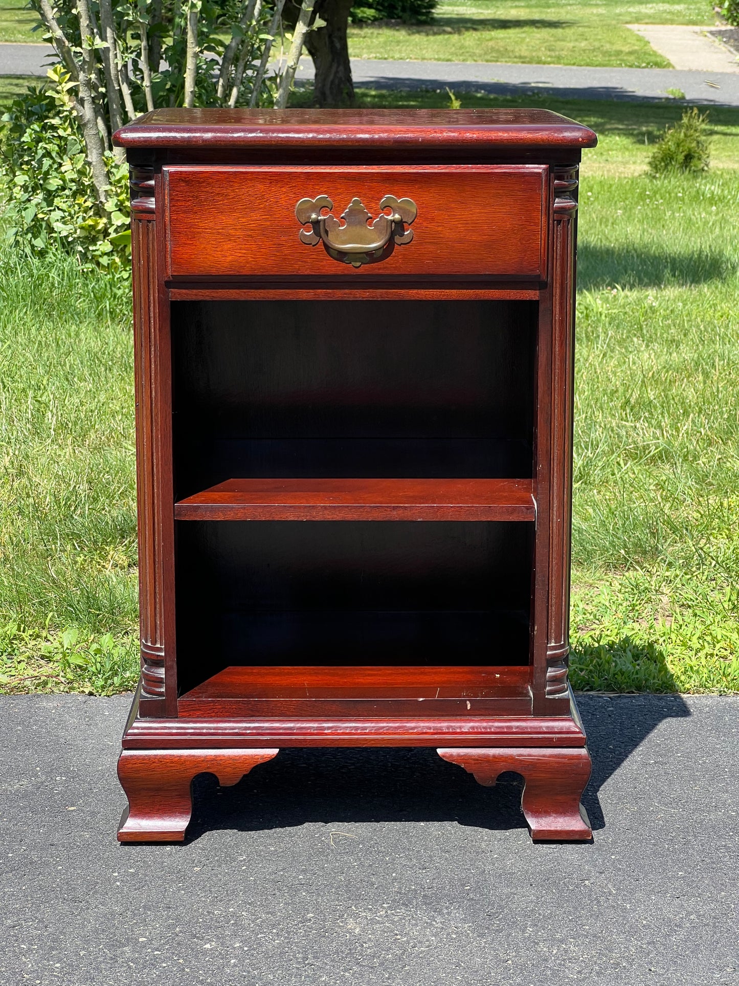 Vintage Solid Mahogany Night Stand by Kling