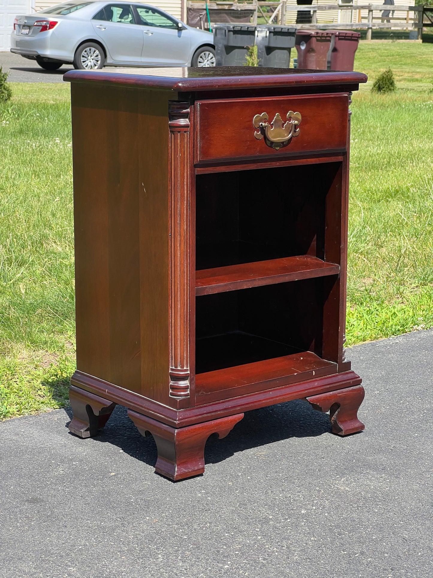 Vintage Solid Mahogany Night Stand by Kling