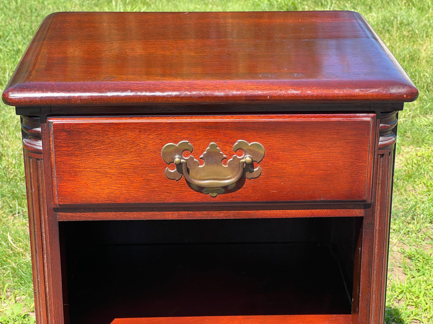 Vintage Solid Mahogany Night Stand by Kling