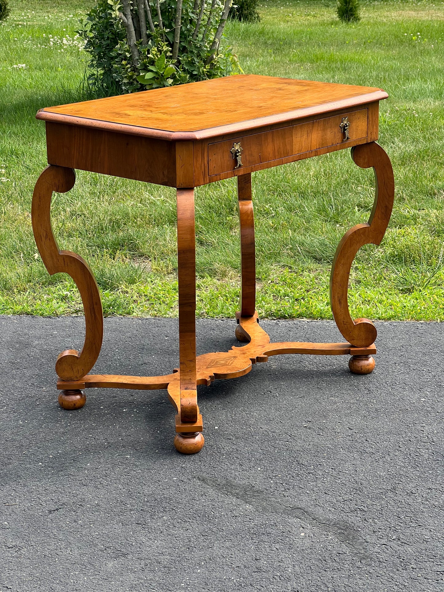 Antique French Biedermeier One Drawer Occasional Table c. Early 1800s