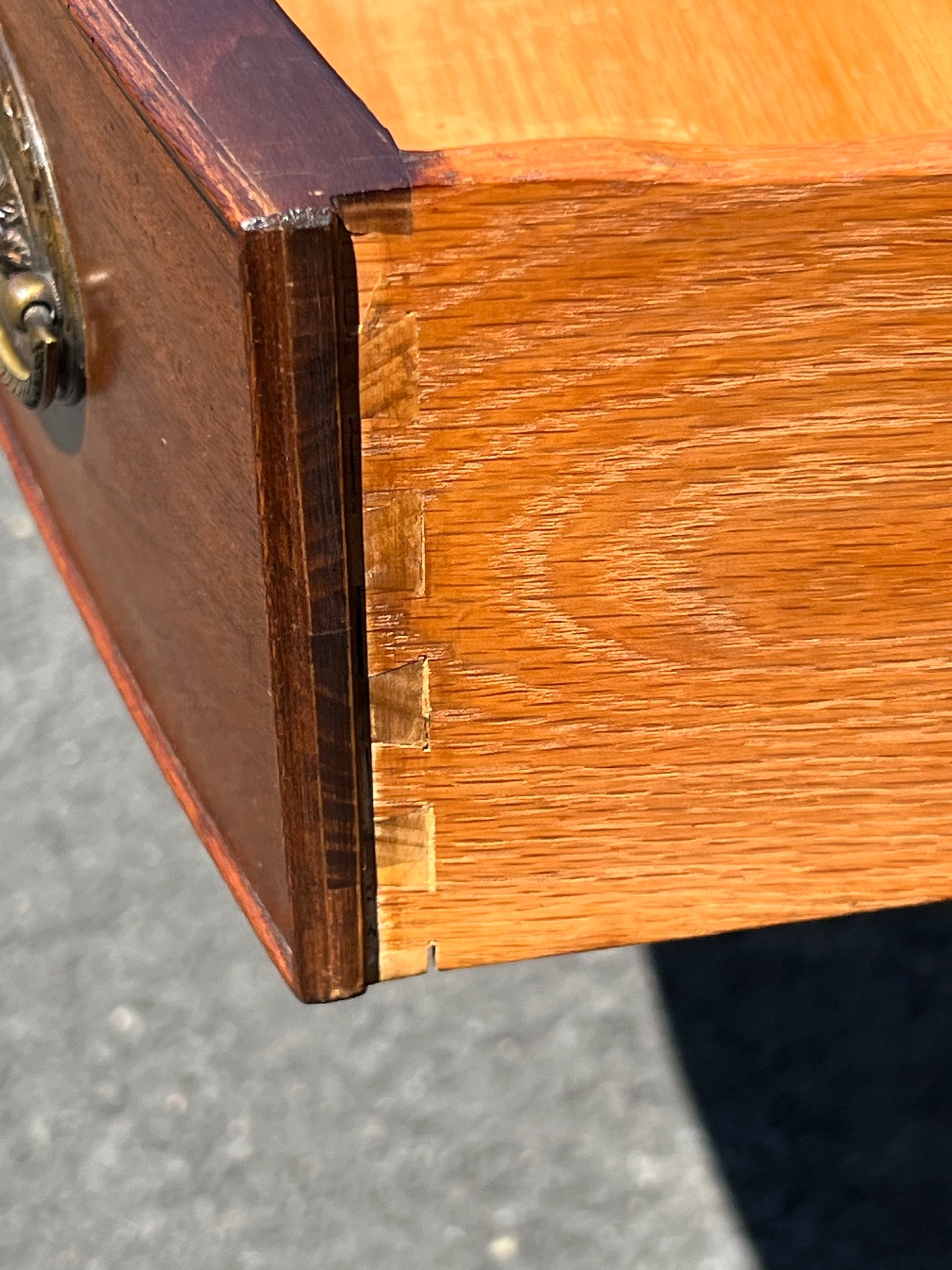 Vintage Mahogany Serpentine Sideboard by Paine Furniture Boston