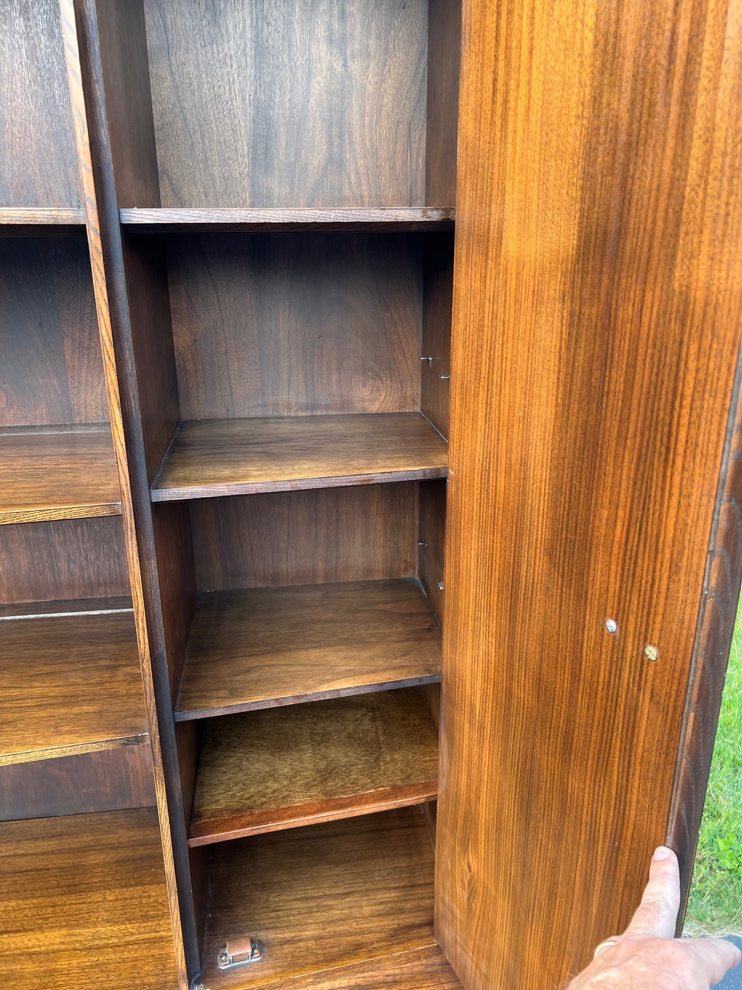 Vintage Mid-Century Modern Walnut Credenza by Dixie