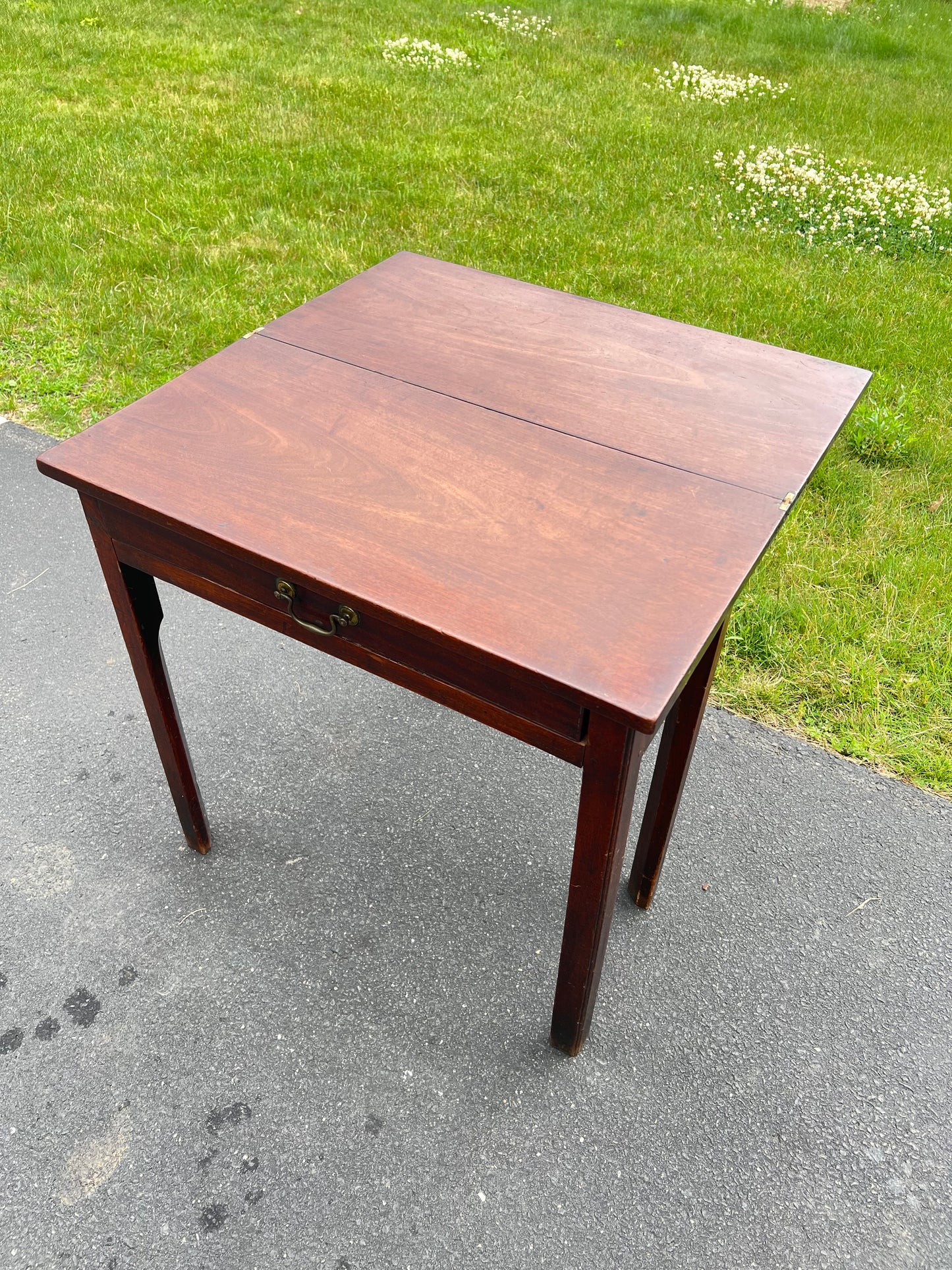 Antique Chippendale George III Mahogany Game Table c. 1760