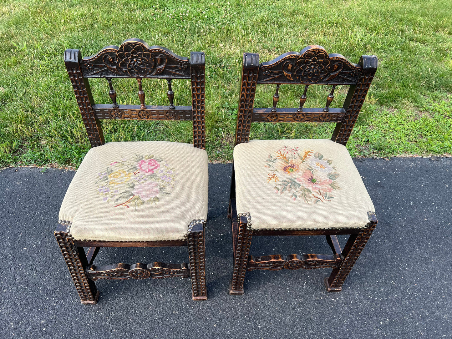 Pair of Feudal Side Chairs