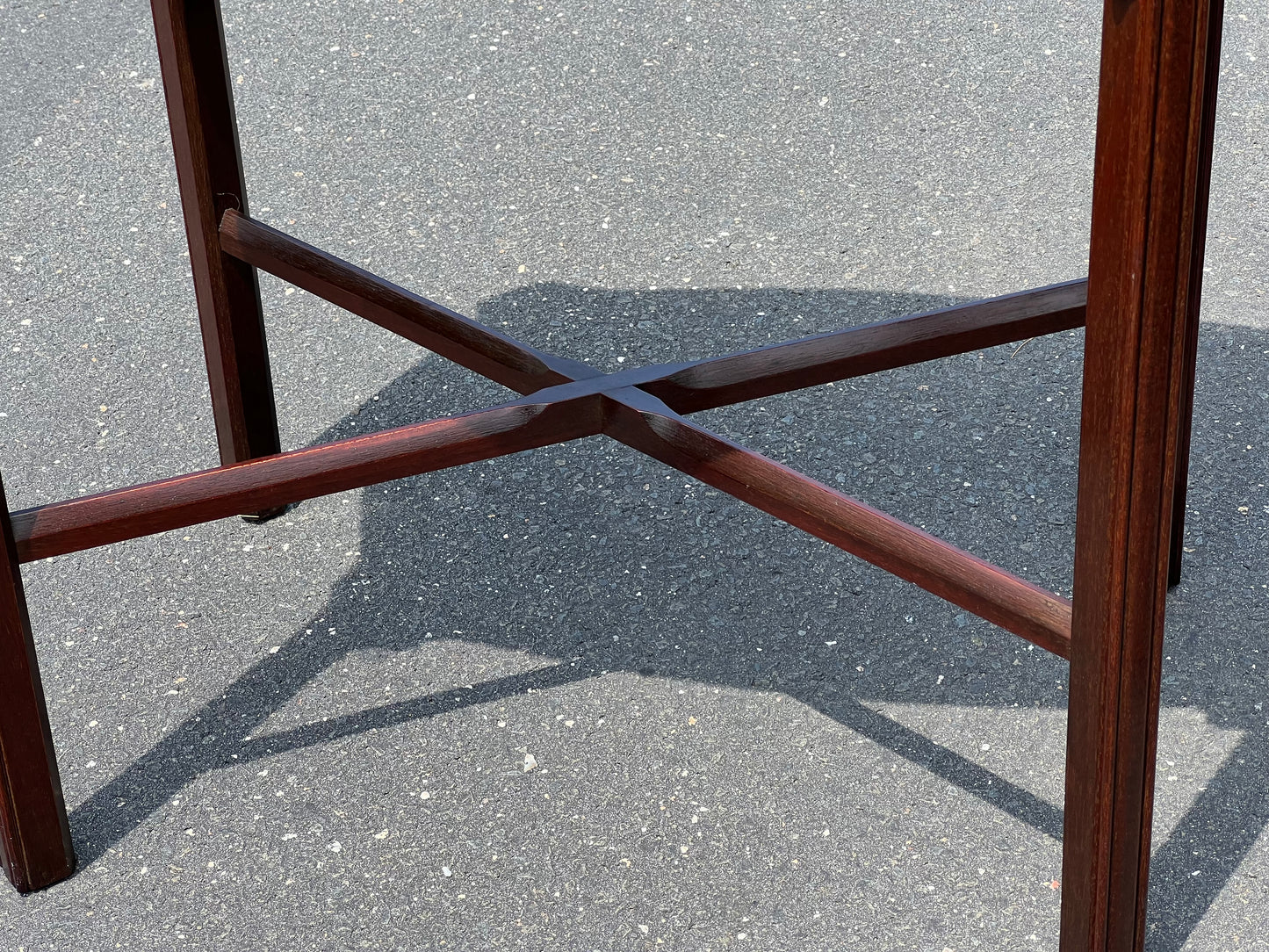 Pair Vintage Flame Mahogany Chippendale Style End Tables