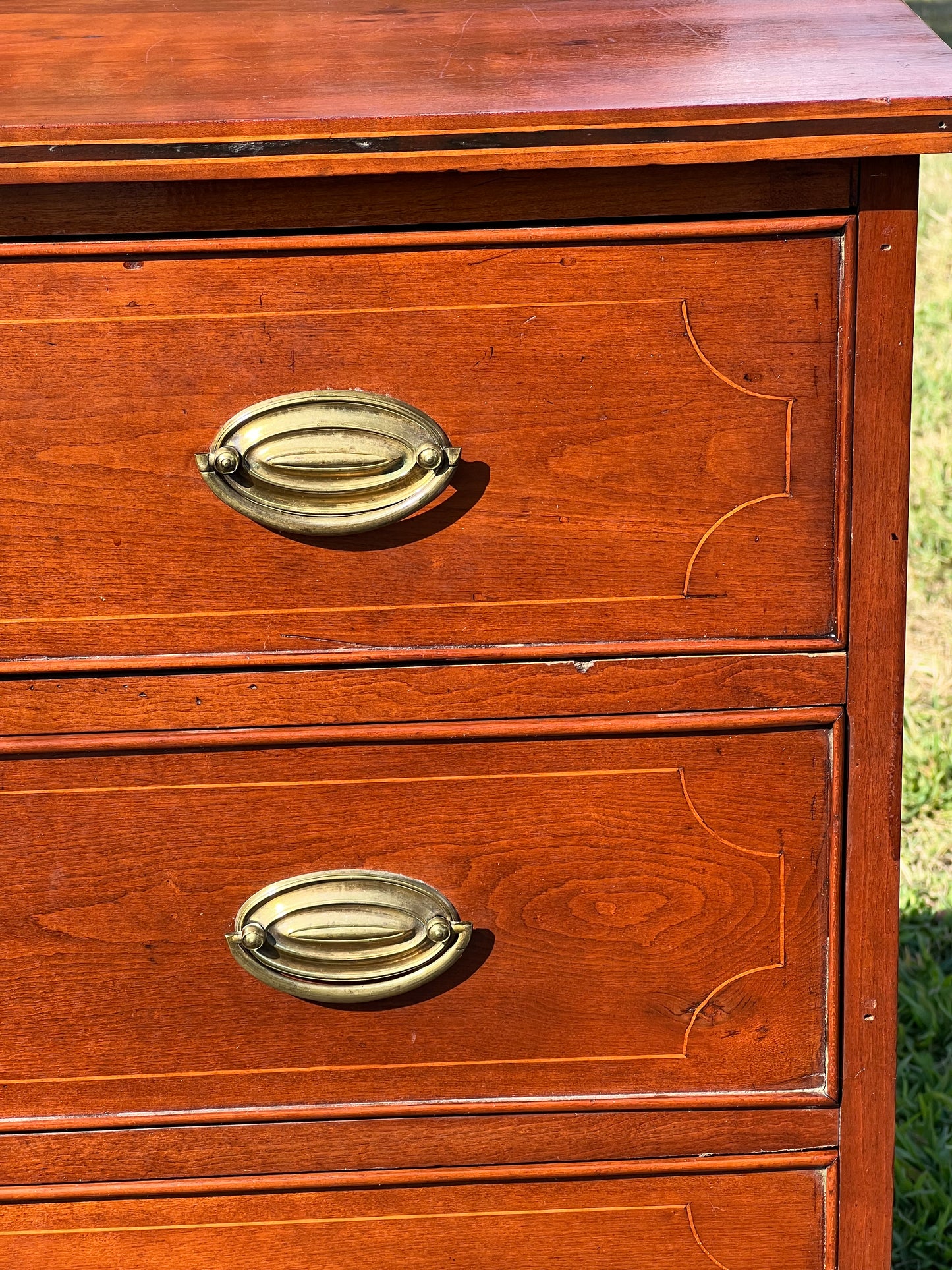 Antique Cherry Federal Period Four Drawer Chest c. 1830