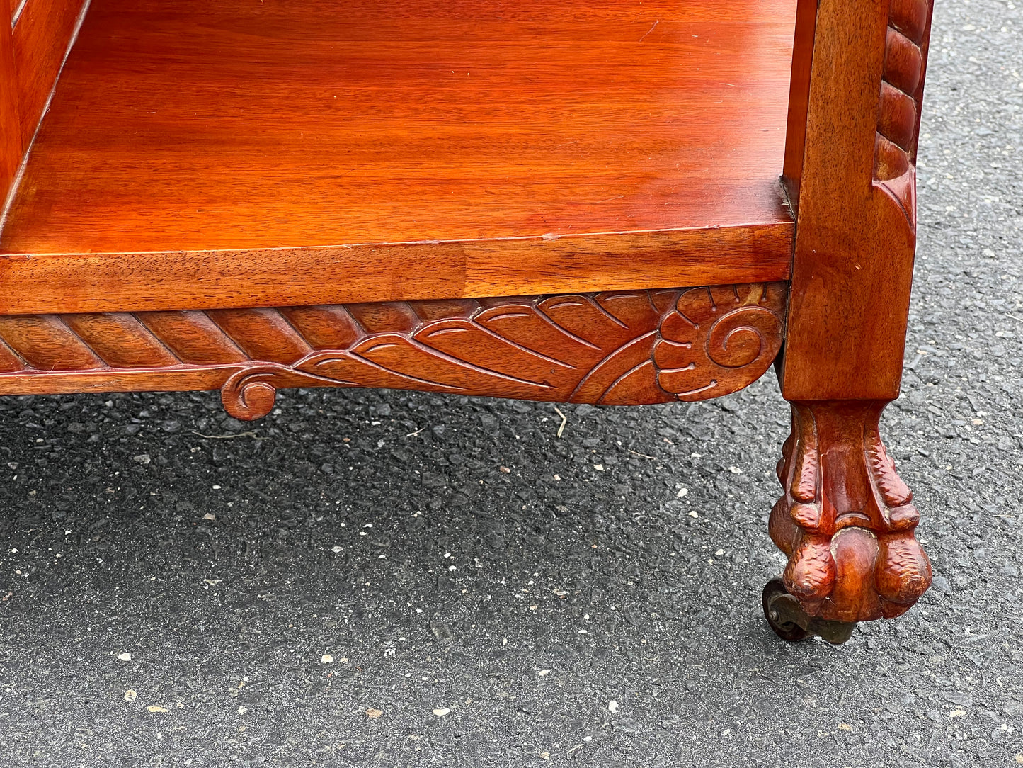 Antique Transitional Carved Mahogany Buffet c. 1920