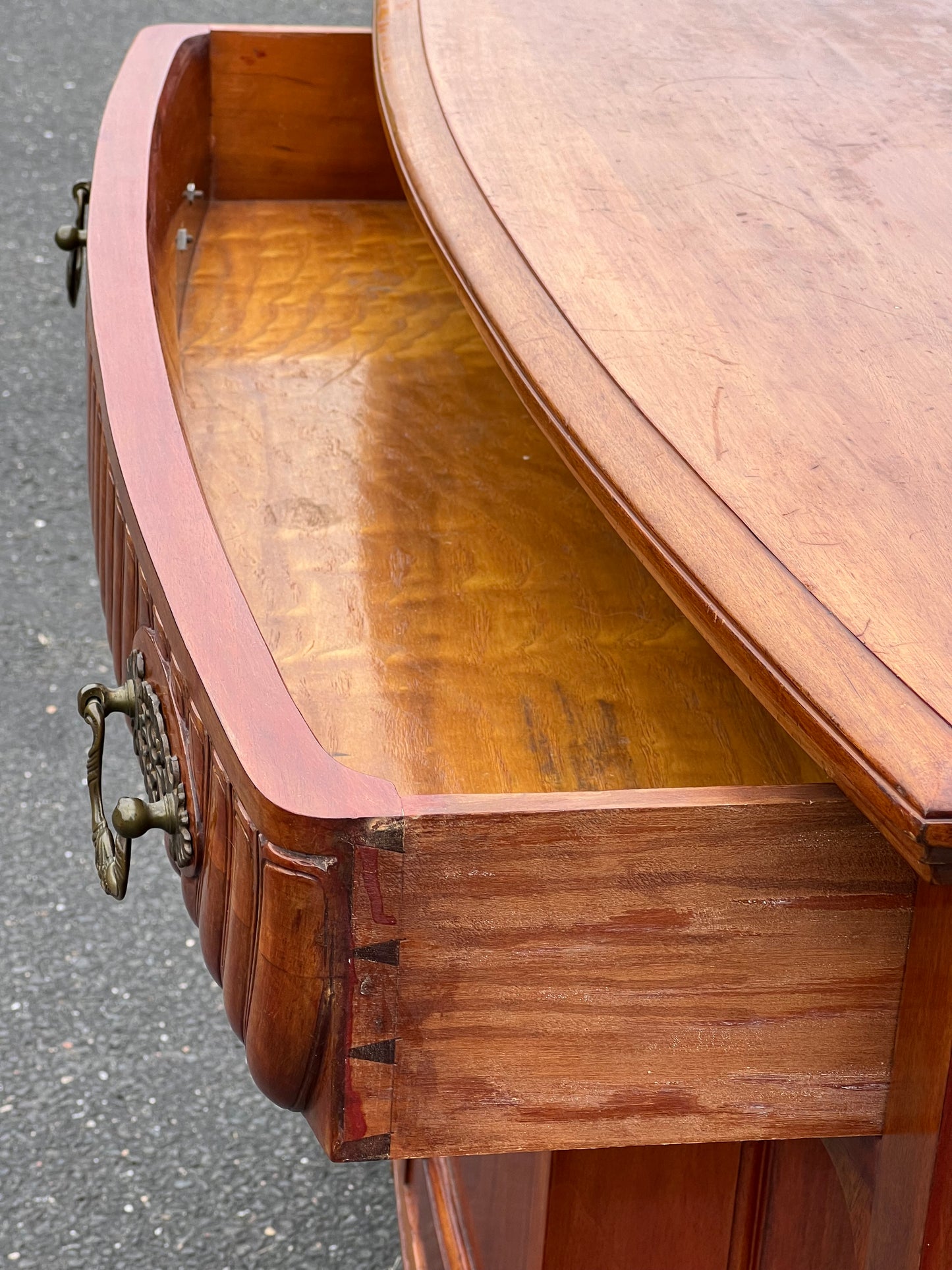 Antique Transitional Carved Mahogany Buffet c. 1920