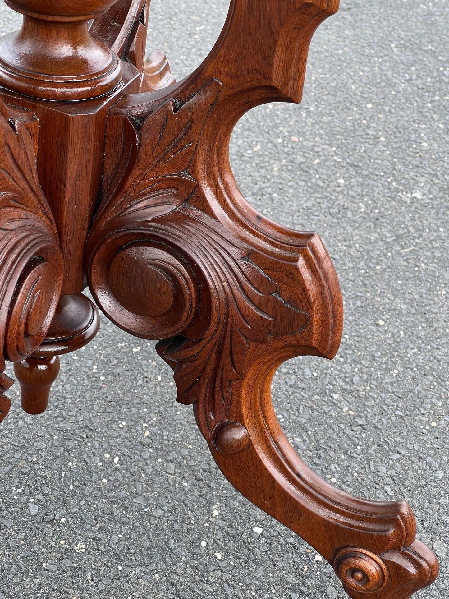 Antique Victorian Marble Top Table by Thomas Brooks c. 1870