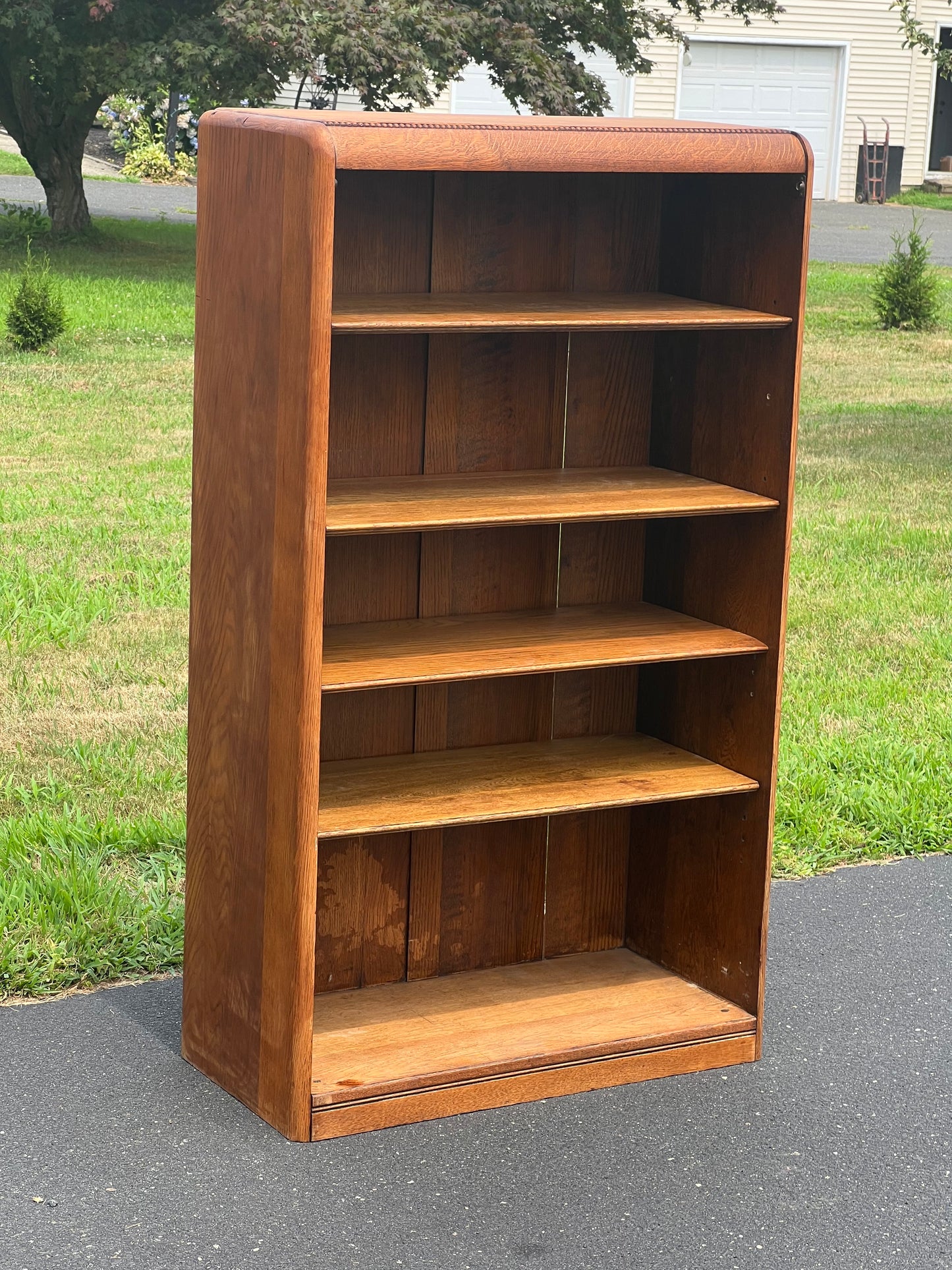 Antique Solid Oak Bookshelf c. 1920