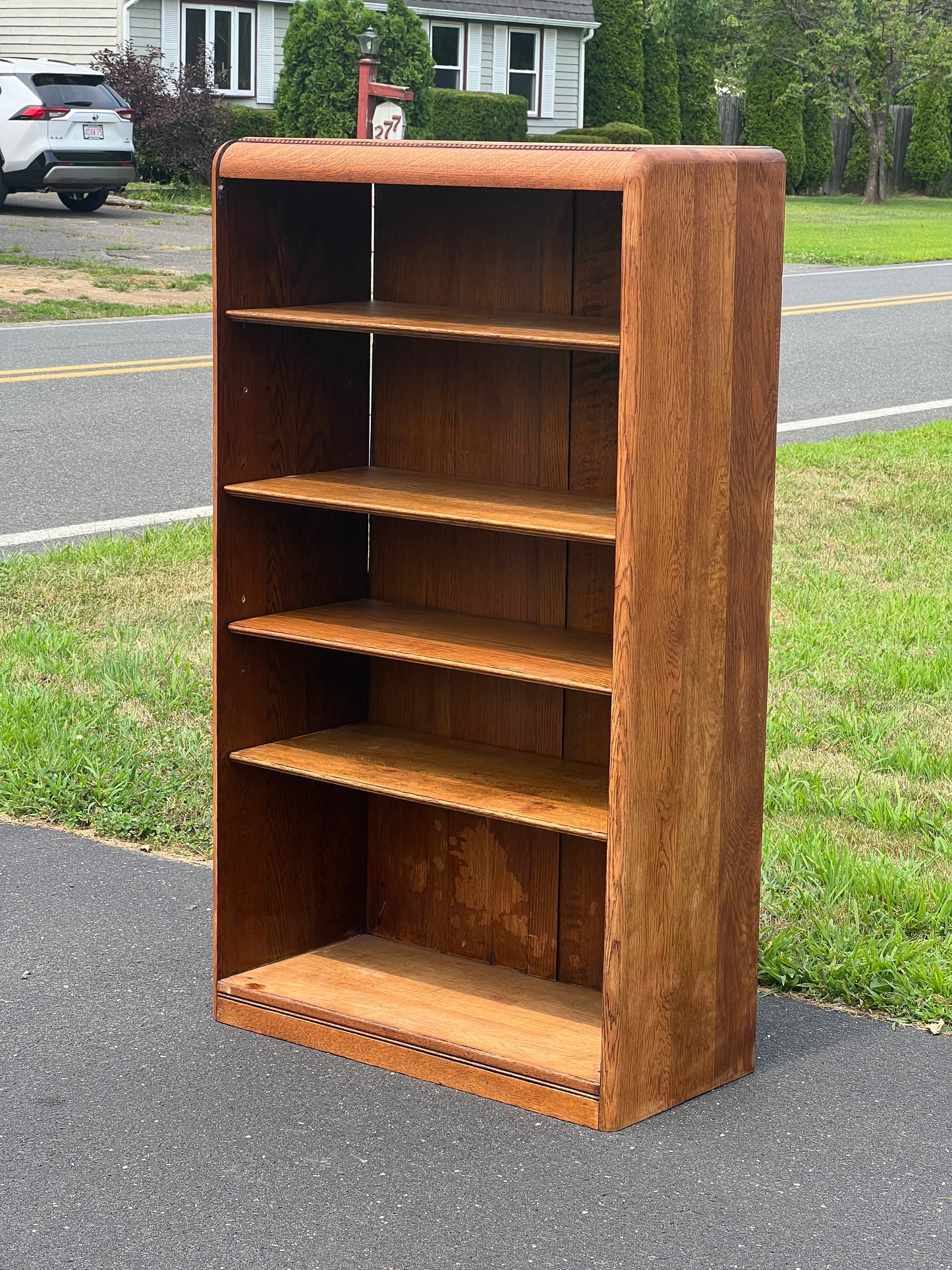 Antique Solid Oak Bookshelf c. 1920