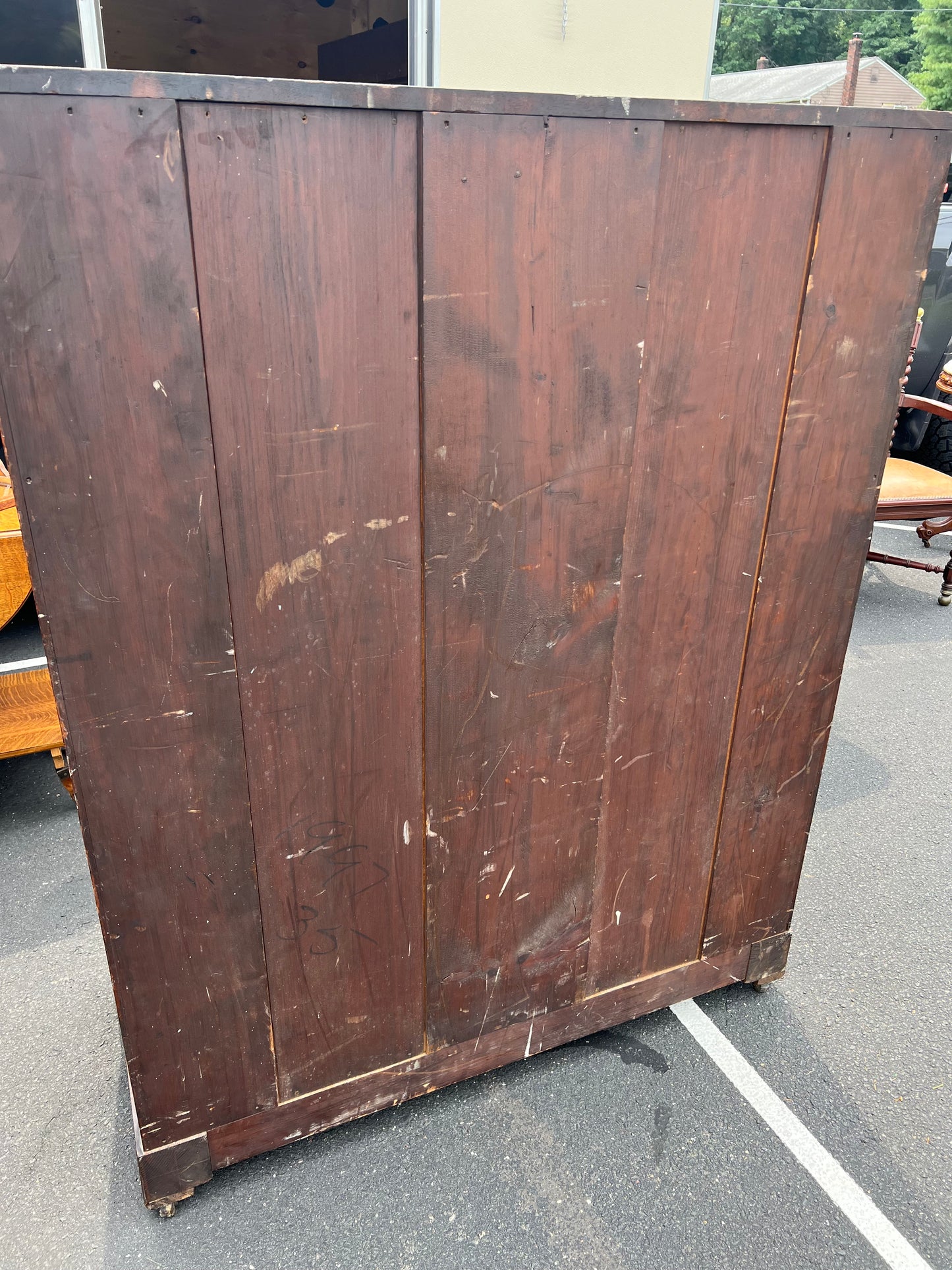 Antique Victorian Walnut Lockside Chest of Drawers c. Late 19th Century