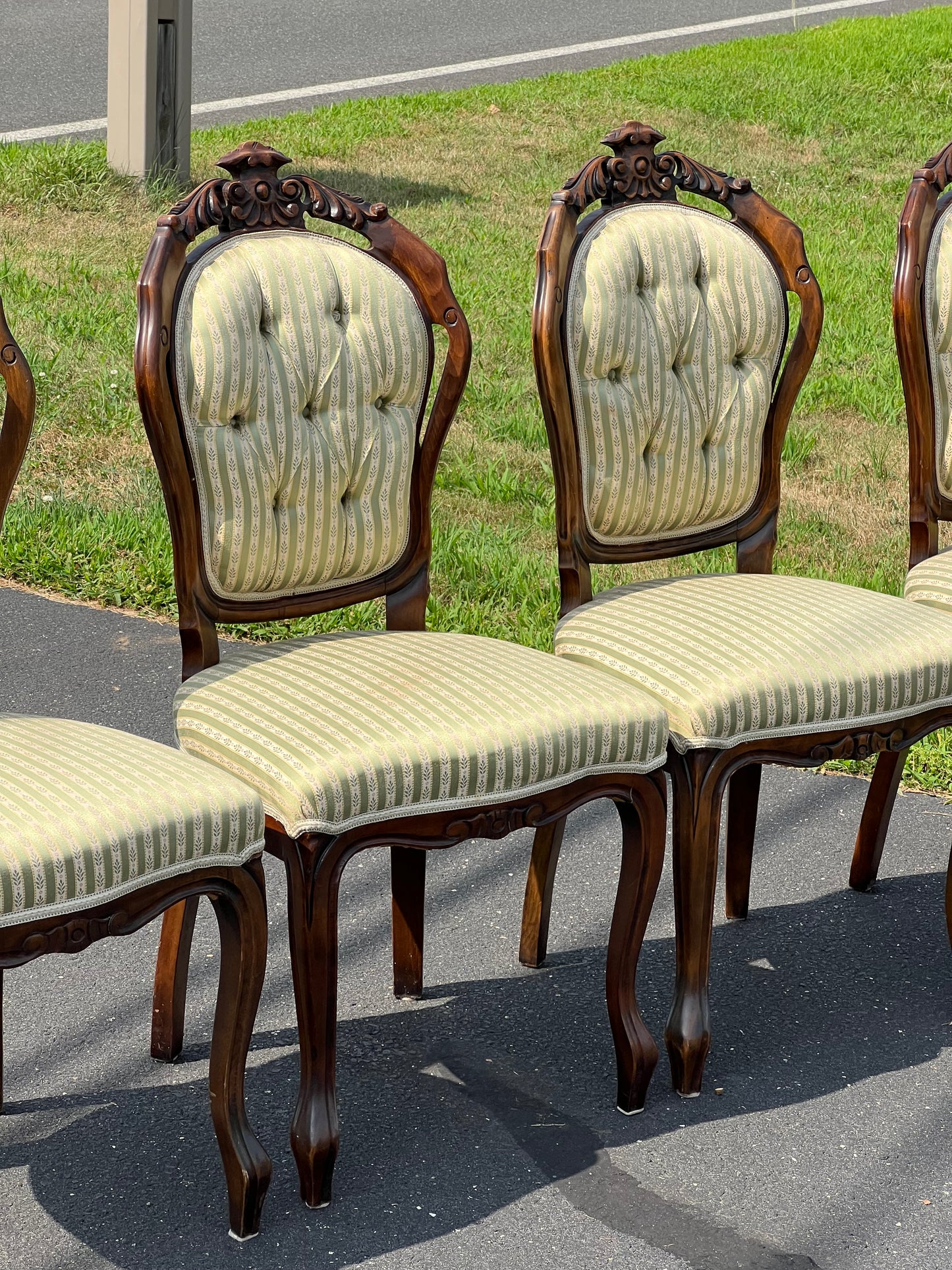 Vintage Set of Four Victorian Style Side Chairs