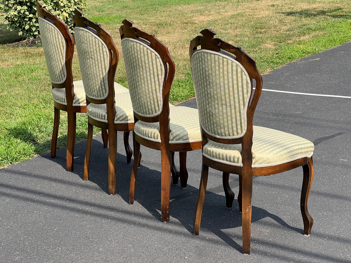 Vintage Set of Four Victorian Style Side Chairs