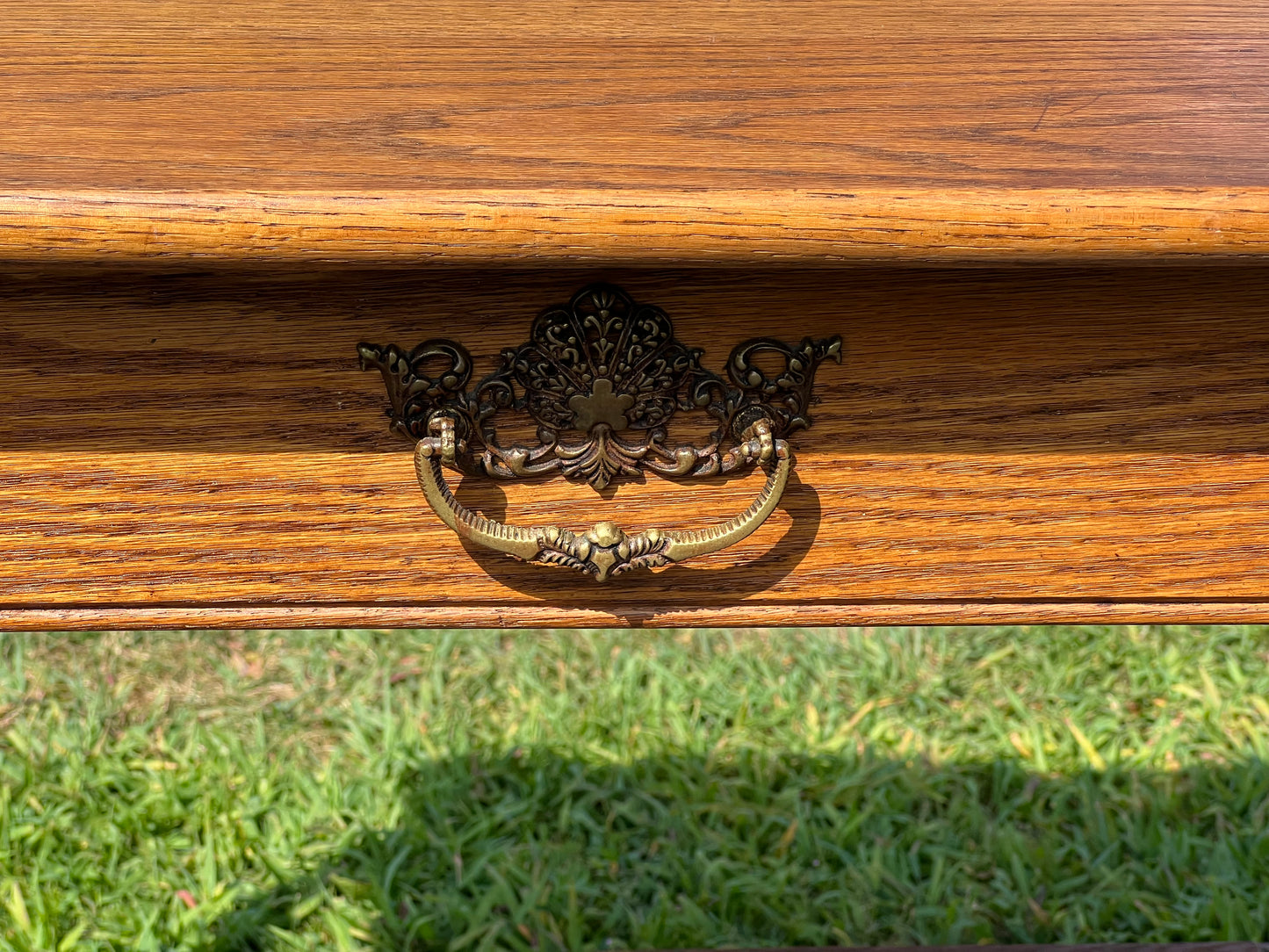 Antique Victorian Oak One Drawer Side Table