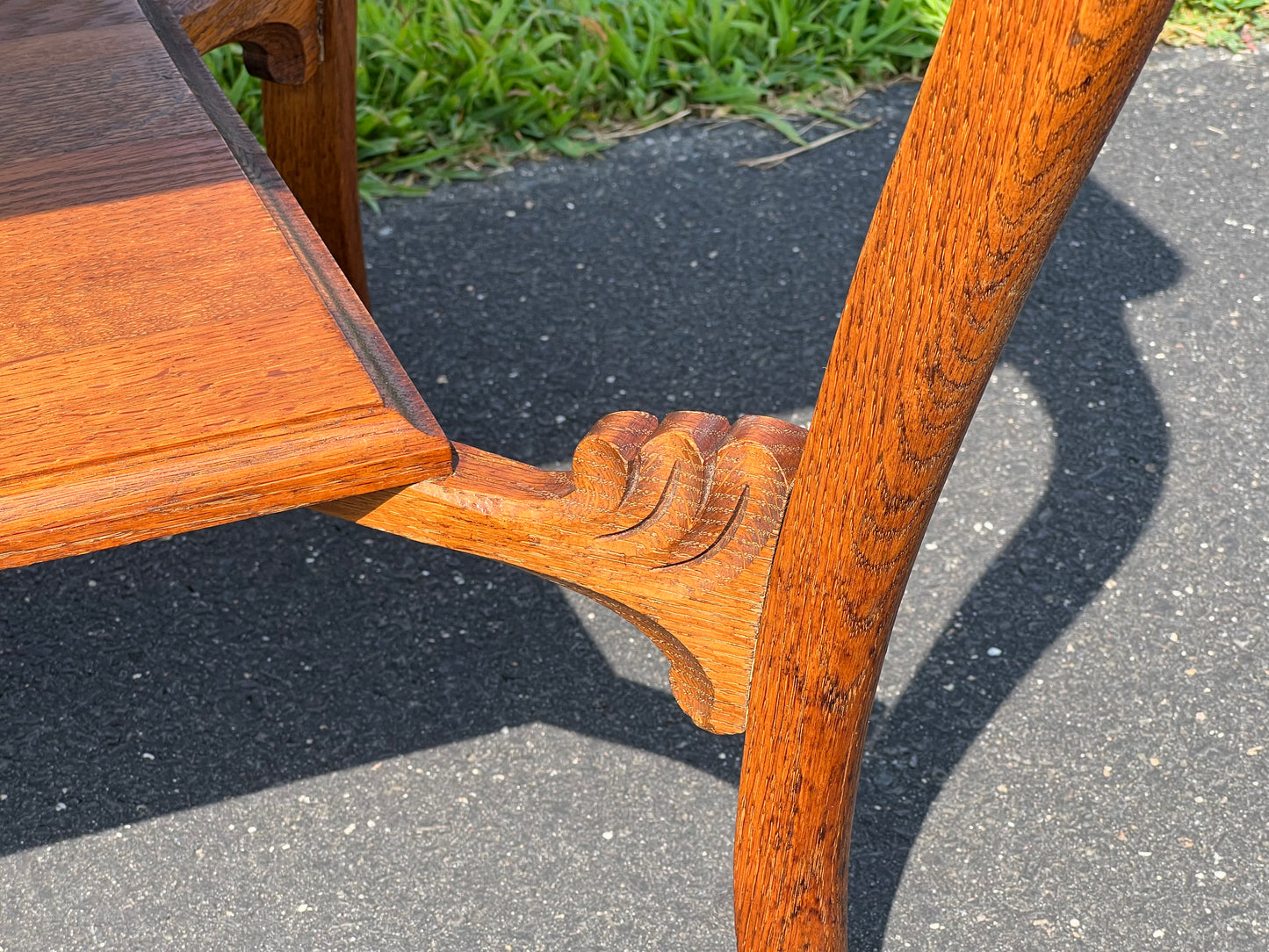 Antique Victorian Oak One Drawer Side Table