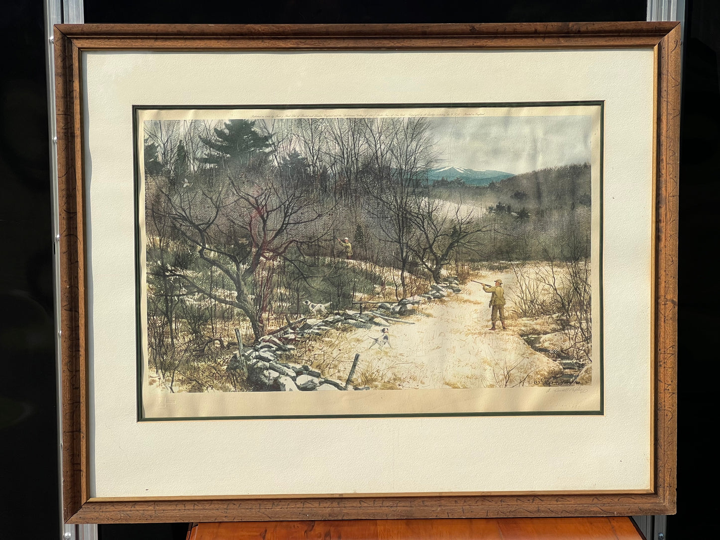 Aiden Lassell Ripley “End of the Grouse Season” Framed Lithograph Pencil Signed