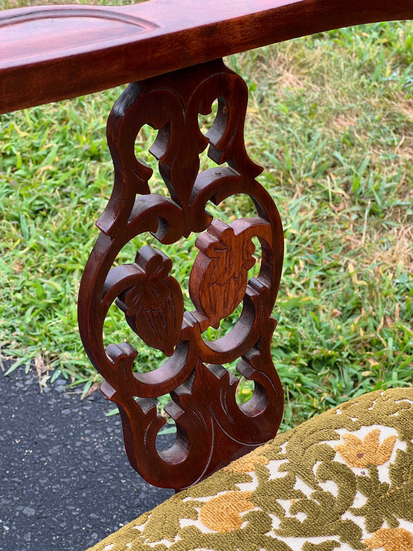 Antique His and Hers Matching Art Nouveau Parlor Chairs c. 1920