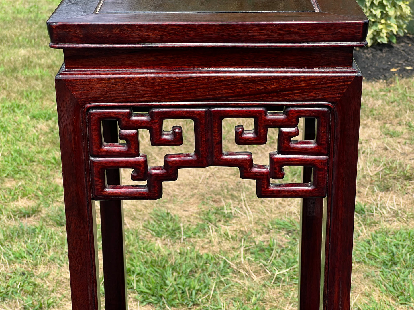 Vintage Tall Asian Rosewood Plant Stand