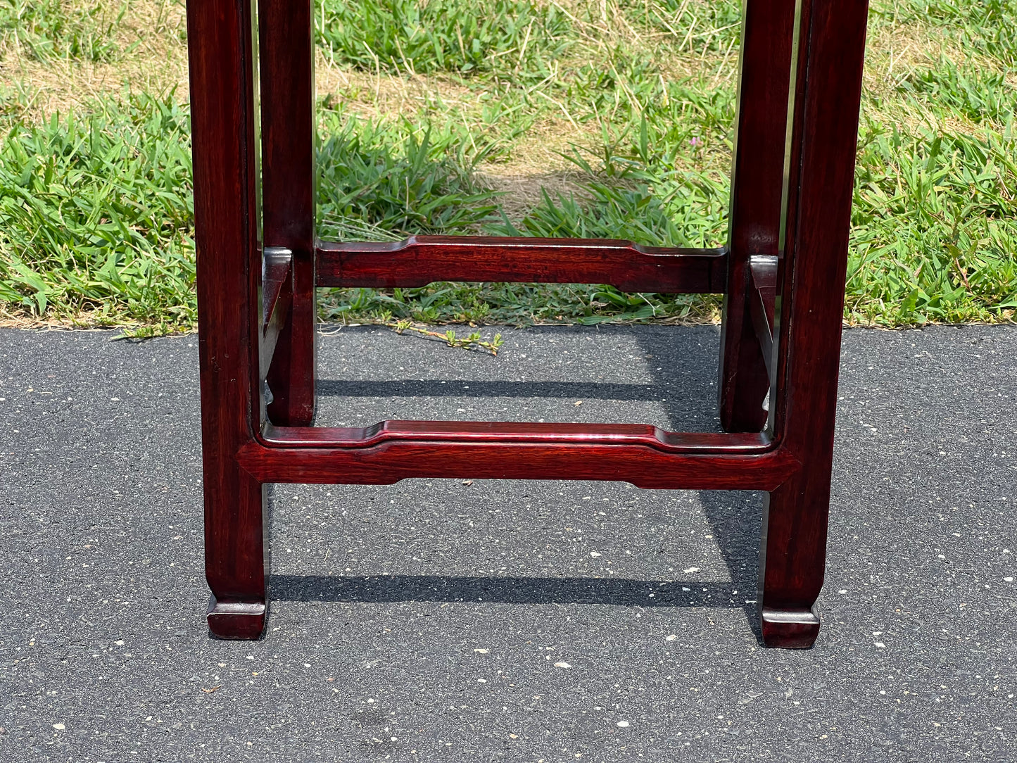 Vintage Tall Asian Rosewood Plant Stand