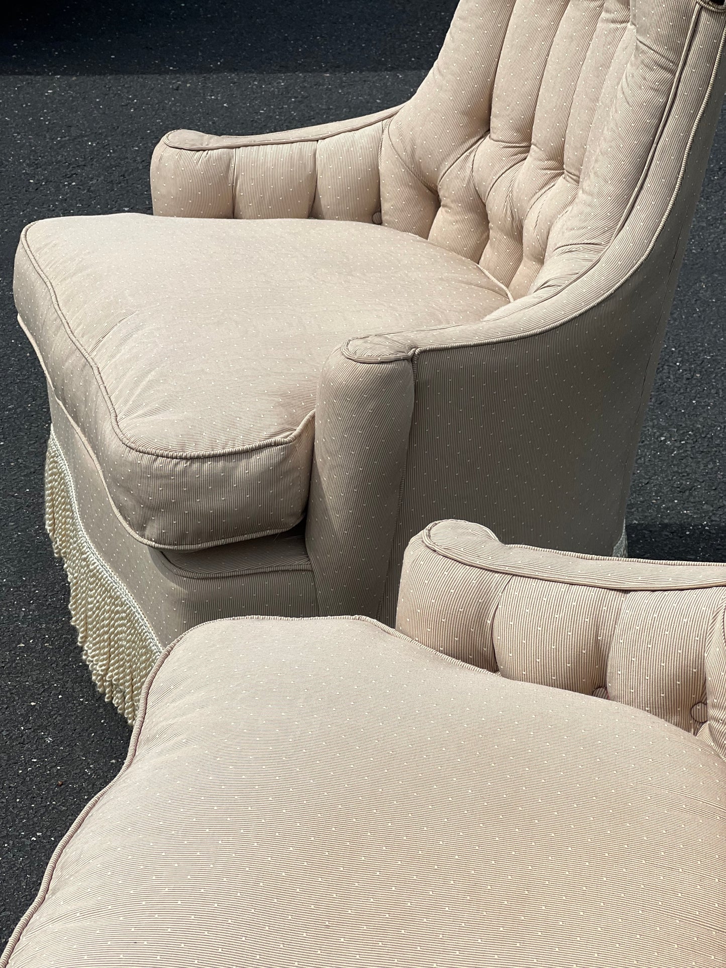 Vintage Matched Pair of Incredible Angel Wing Arm Chairs