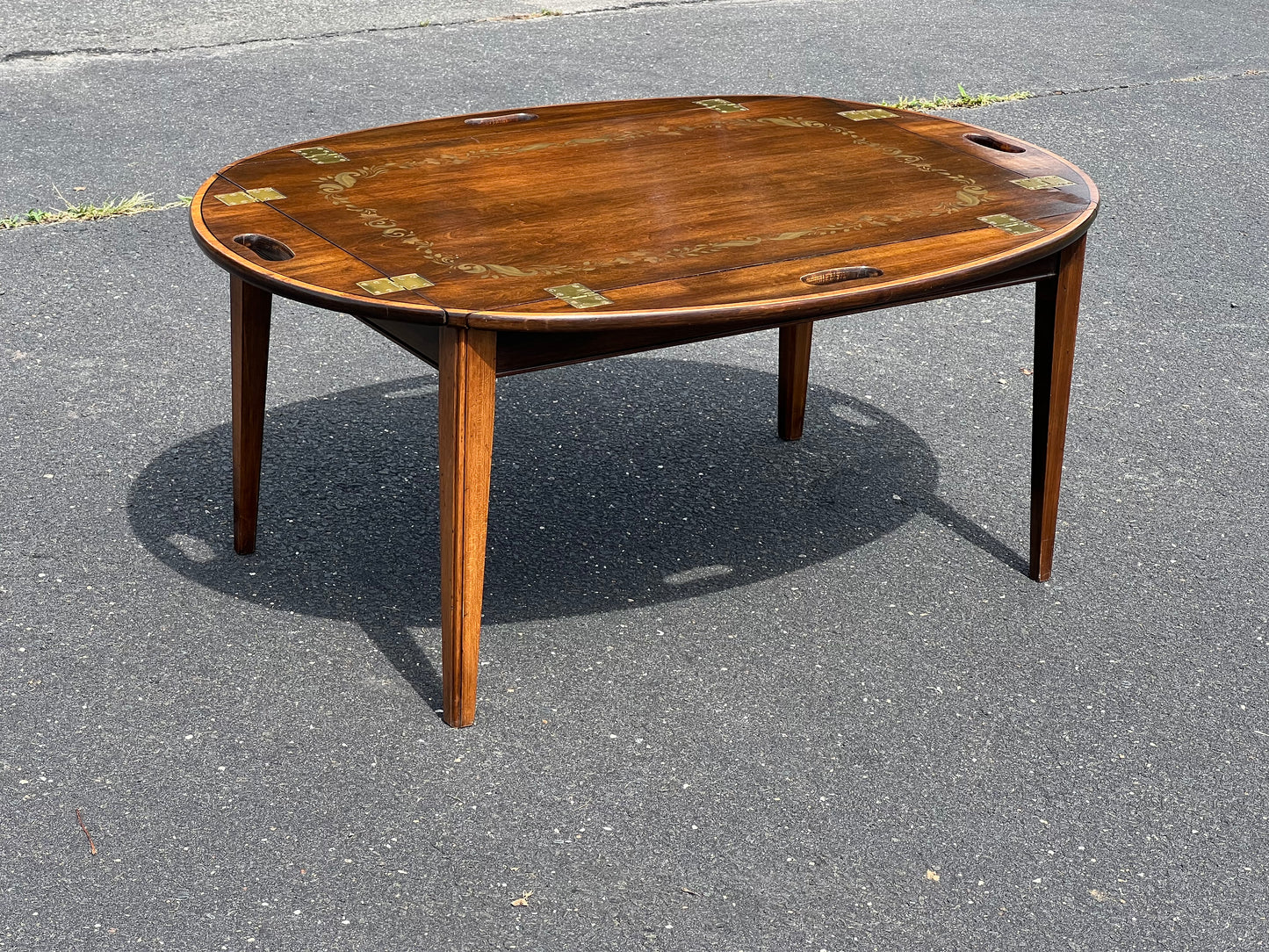 Vintage Hitchcock Butlers Tray Coffee Table