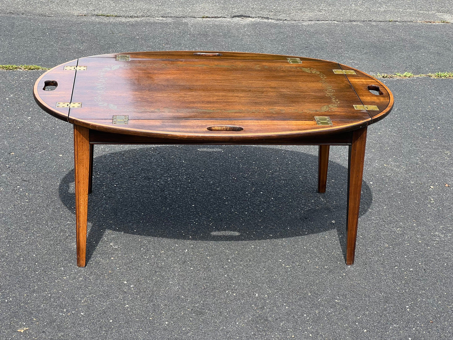 Vintage Hitchcock Butlers Tray Coffee Table