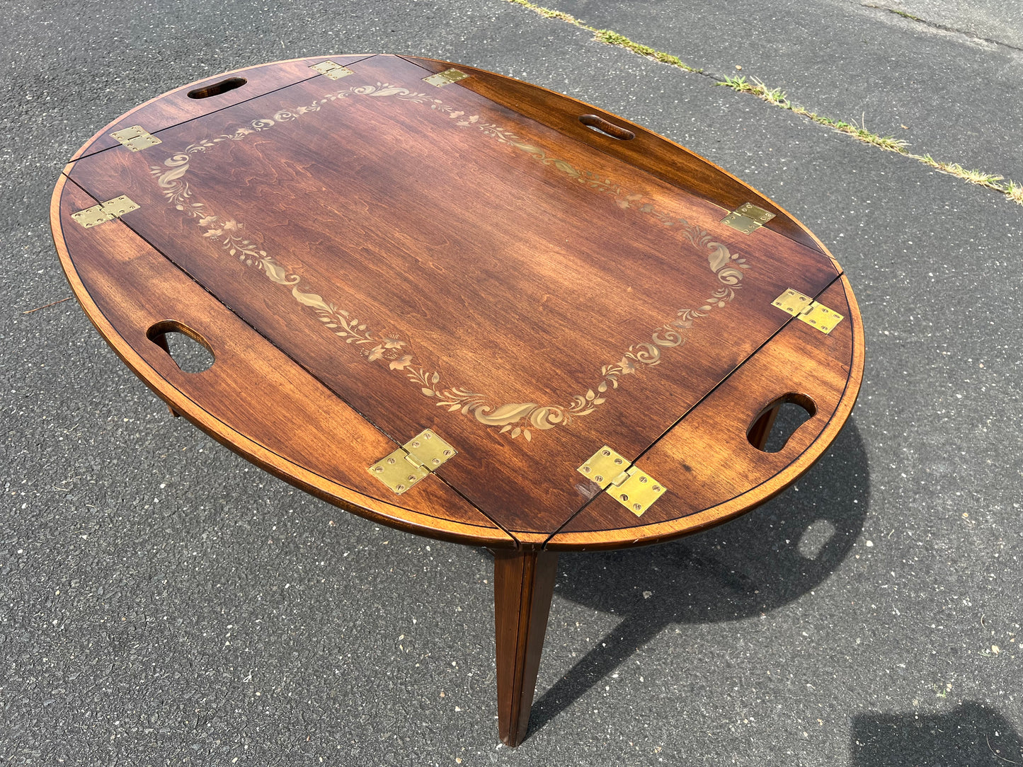 Vintage Hitchcock Butlers Tray Coffee Table