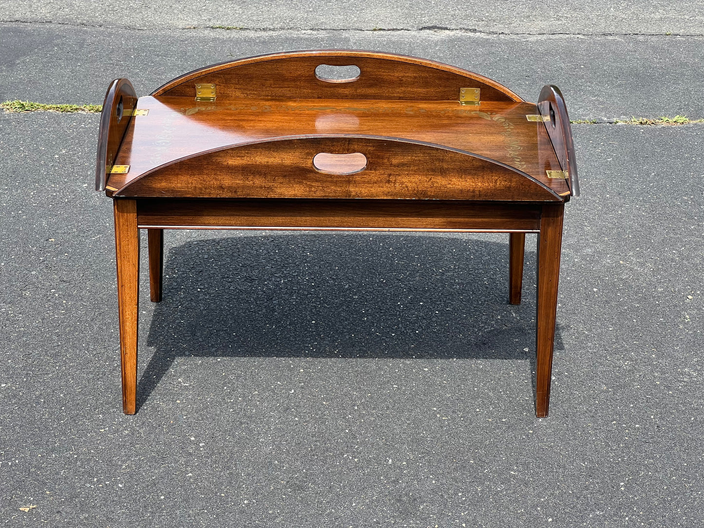 Vintage Hitchcock Butlers Tray Coffee Table