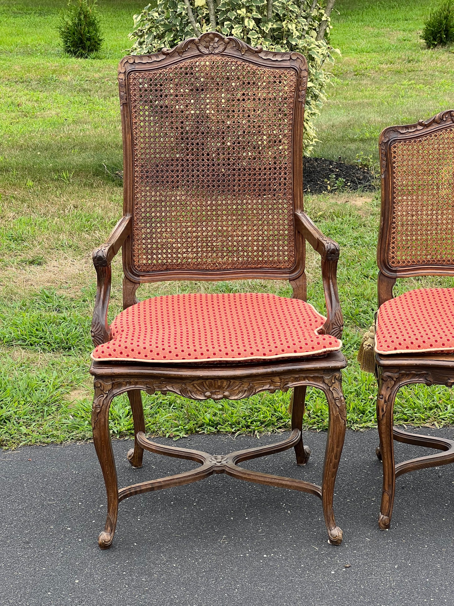 Vintage Set of Four French Provincial Dining Chairs