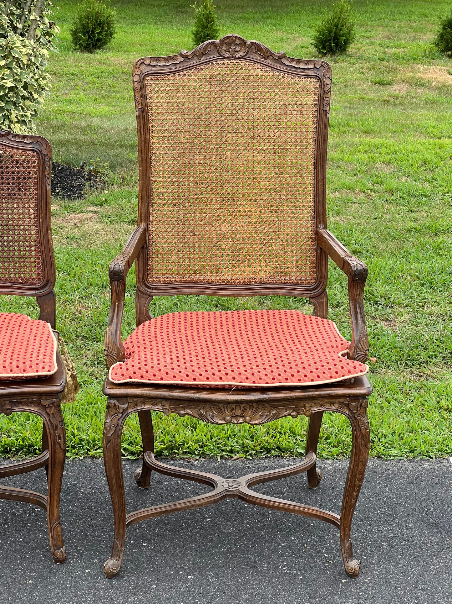 Vintage Set of Four French Provincial Dining Chairs