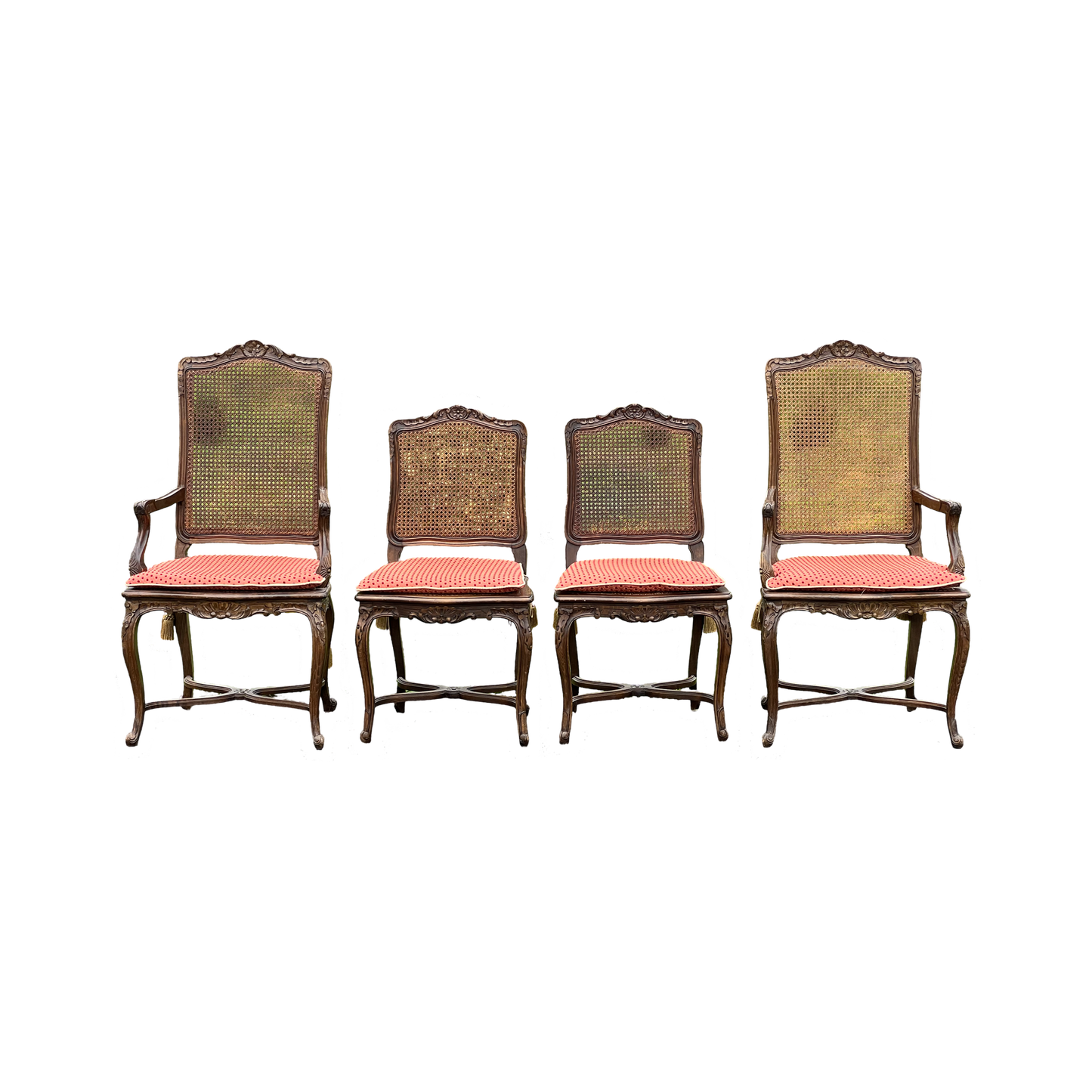 Vintage Set of Four French Provincial Dining Chairs