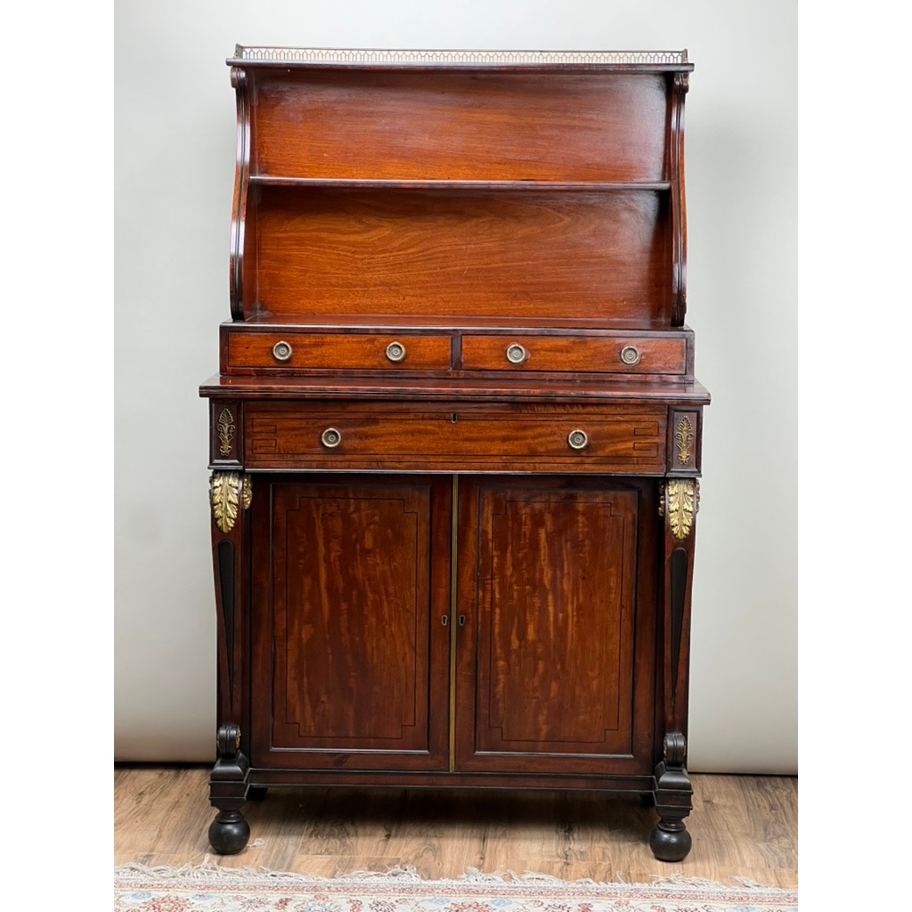 Antique English Regency Mahogany Butlers Secretary c. 1820