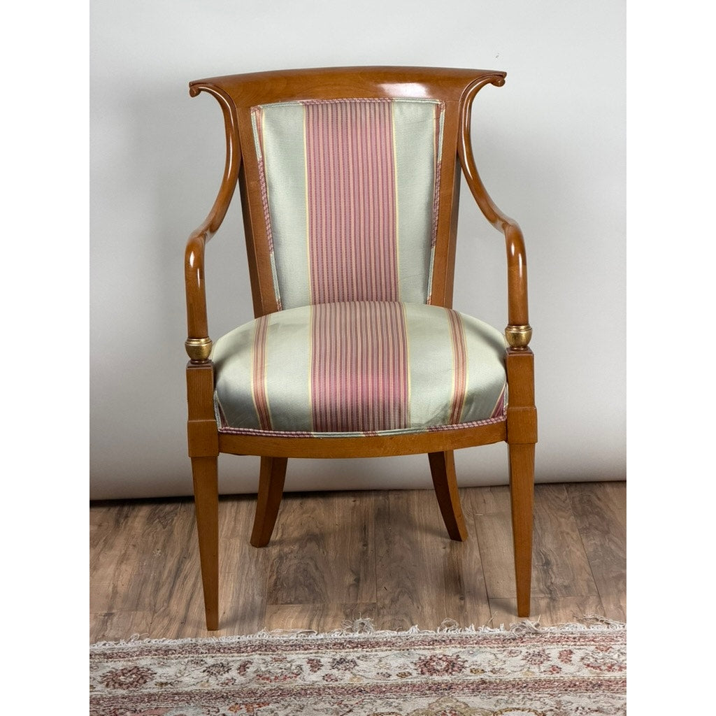 William Switzer French Empire Style Beechwood Armchair