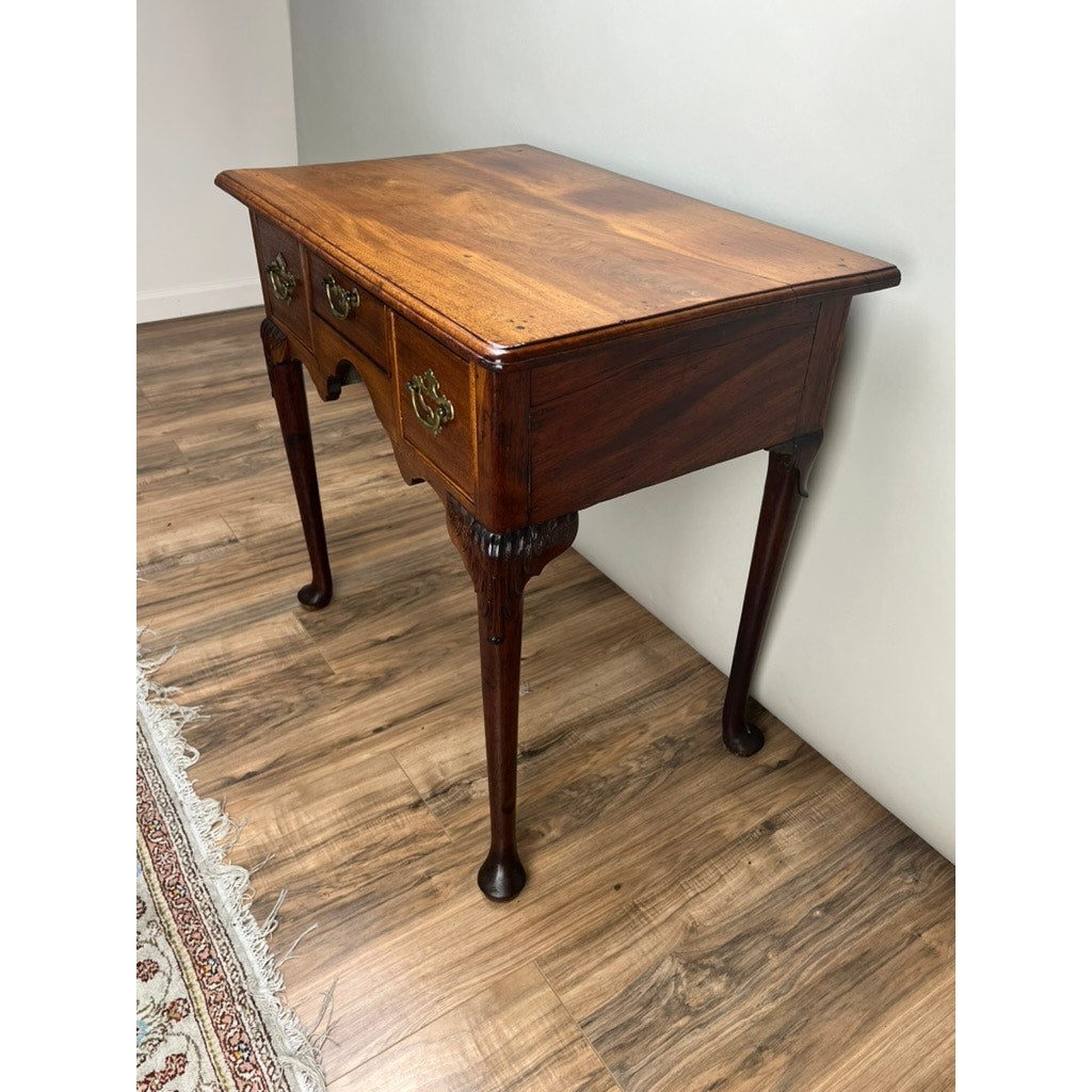 Antique George III Mahogany Chippendale Lowboy c. Late 18th Century