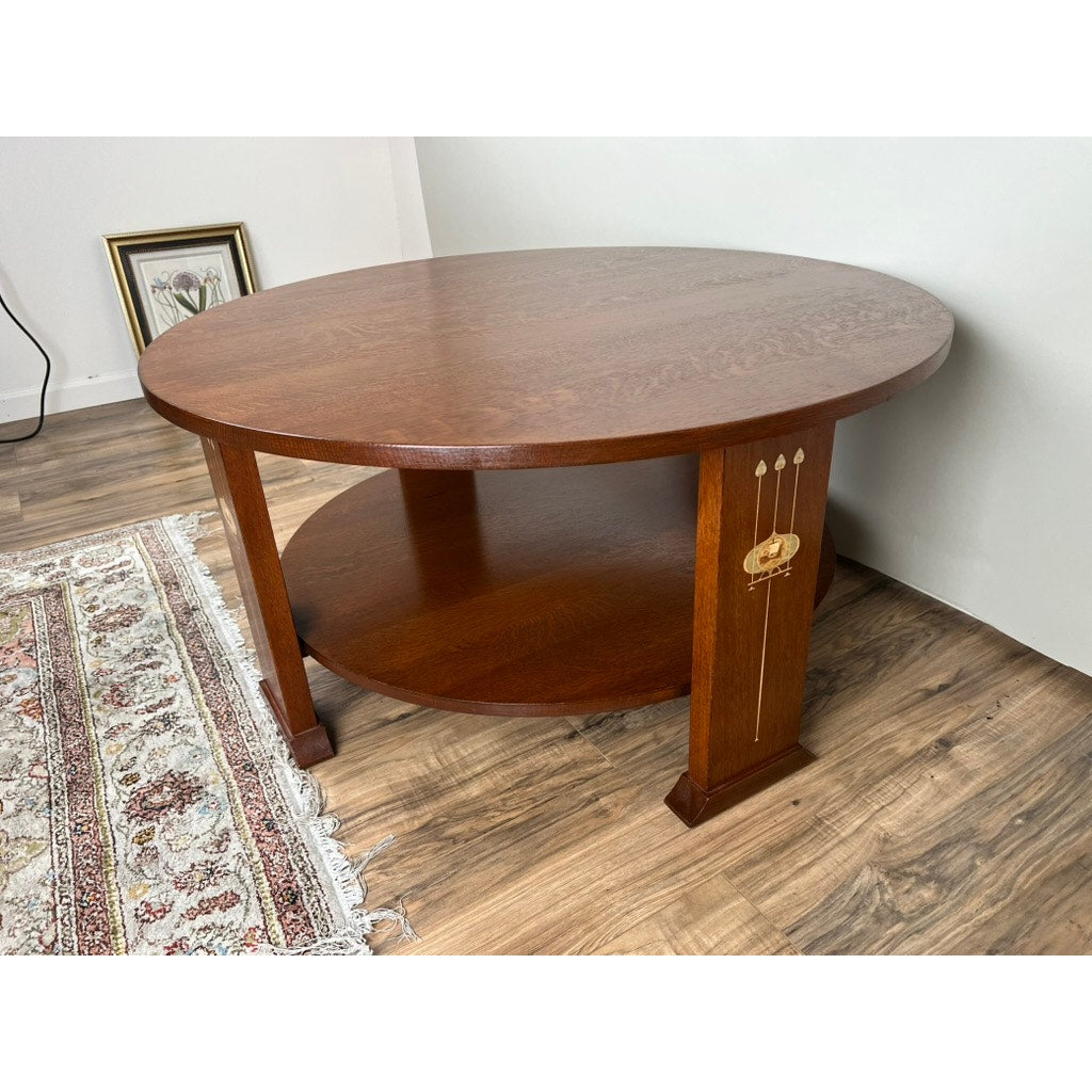 Vintage Harvey Ellis by Stickley Oak Cocktail Table