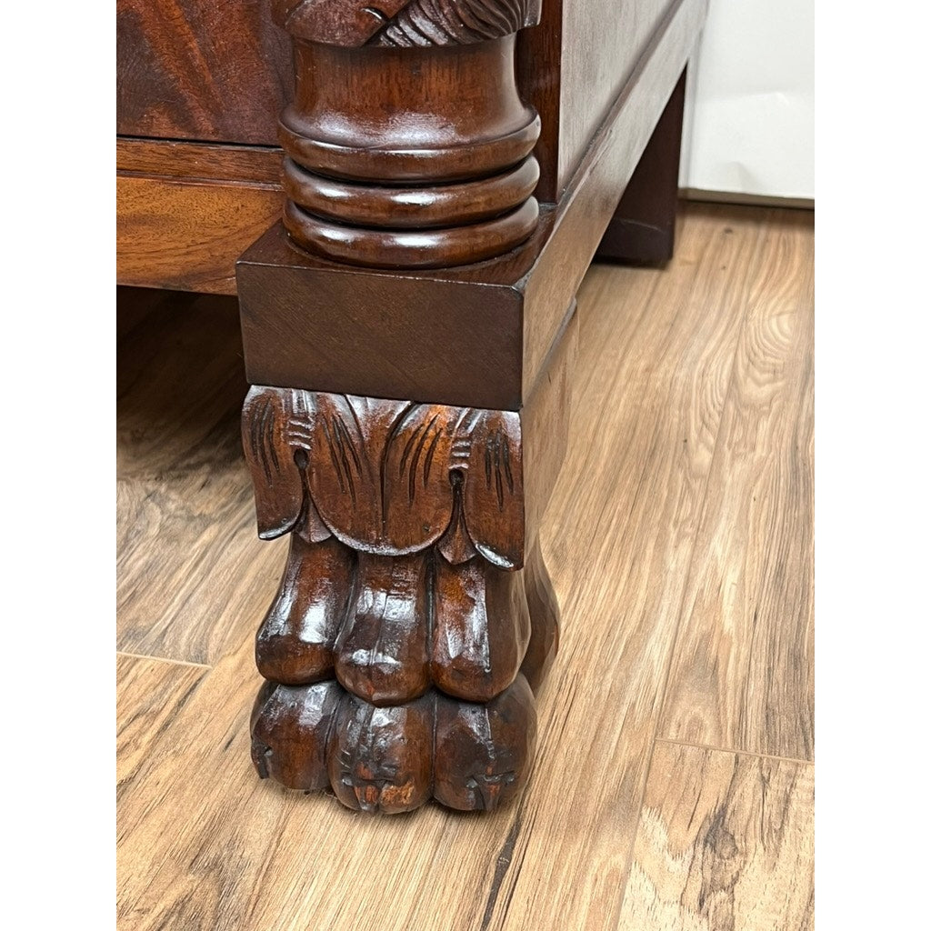 Antique American Empire Style Mahogany Sideboard Purportedly From J.D. Rockefeller’s Cleveland Mansion