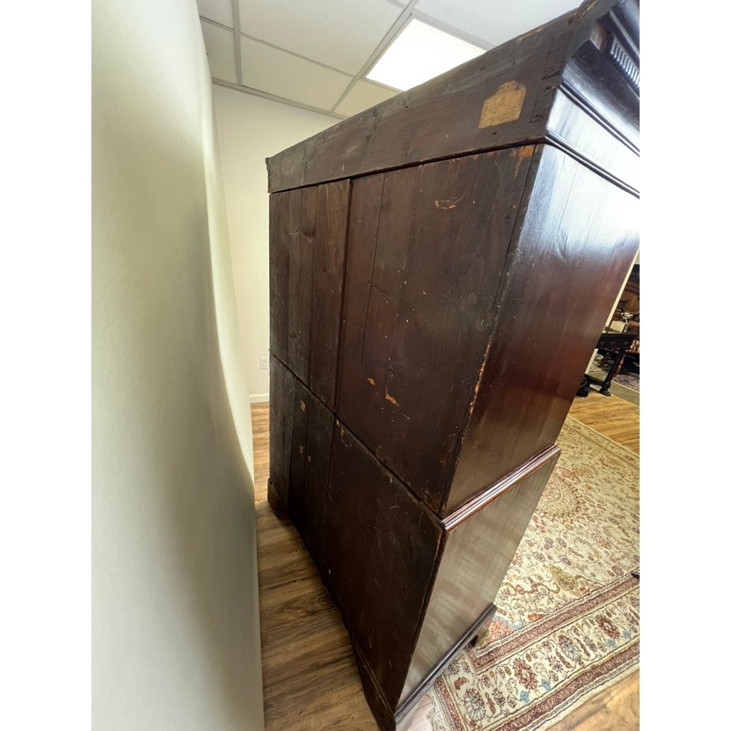 Antique George III Mahogany Chest of Drawers with Butlers Secretary c. Late 18th Century