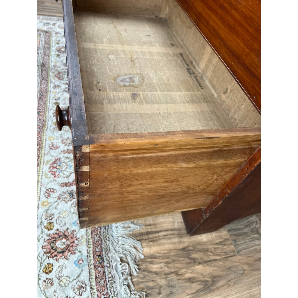 Antique Grain Painted Pine One Drawer Blanket Chest Probably Barnstable Cape Cod c. 1820