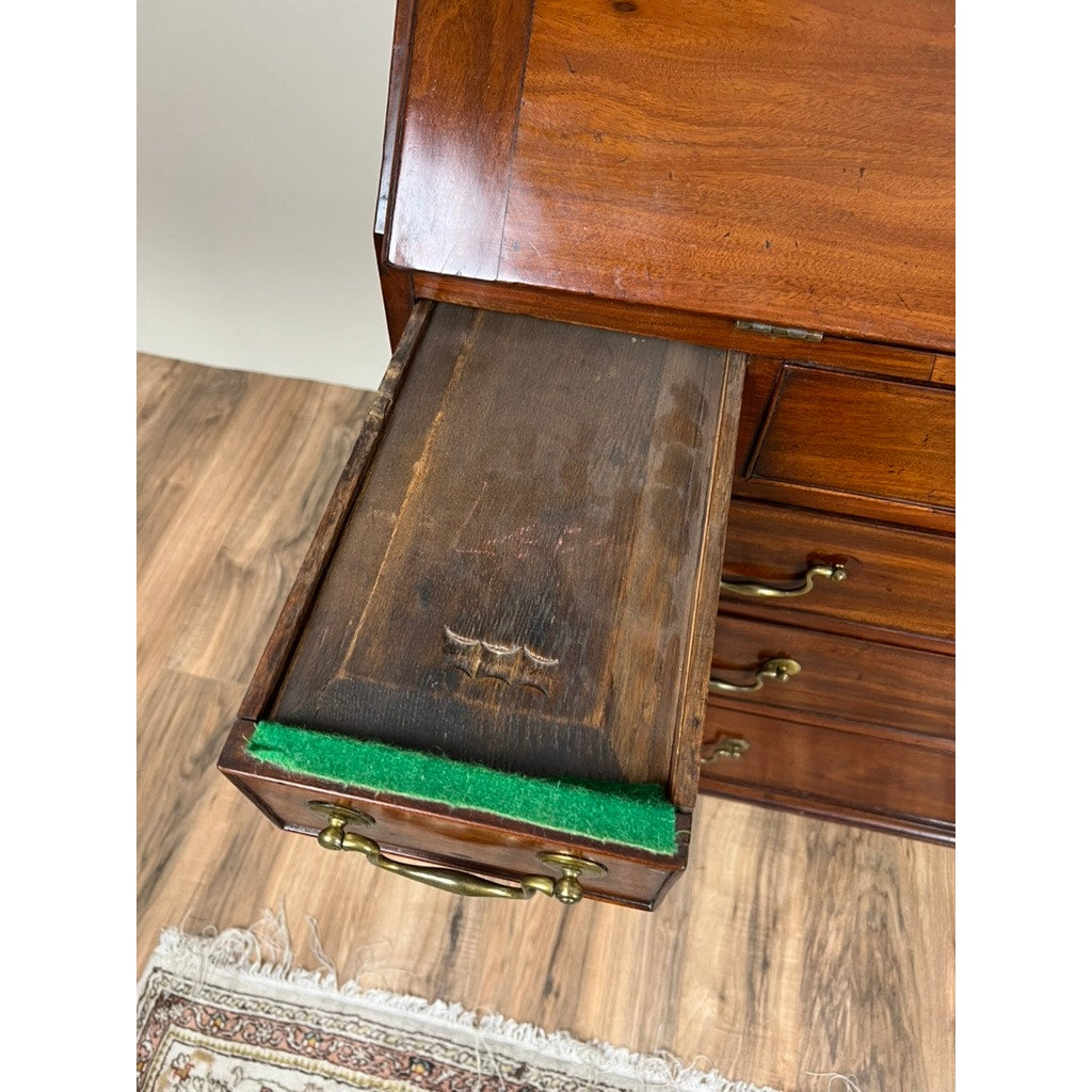 Antique George III Secretary with Bookcase c. Late 18th Century