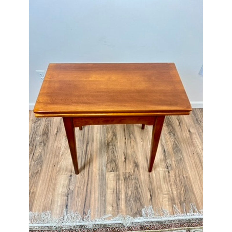 Vintage Mid-Century Rock Maple Game Table by Cushman