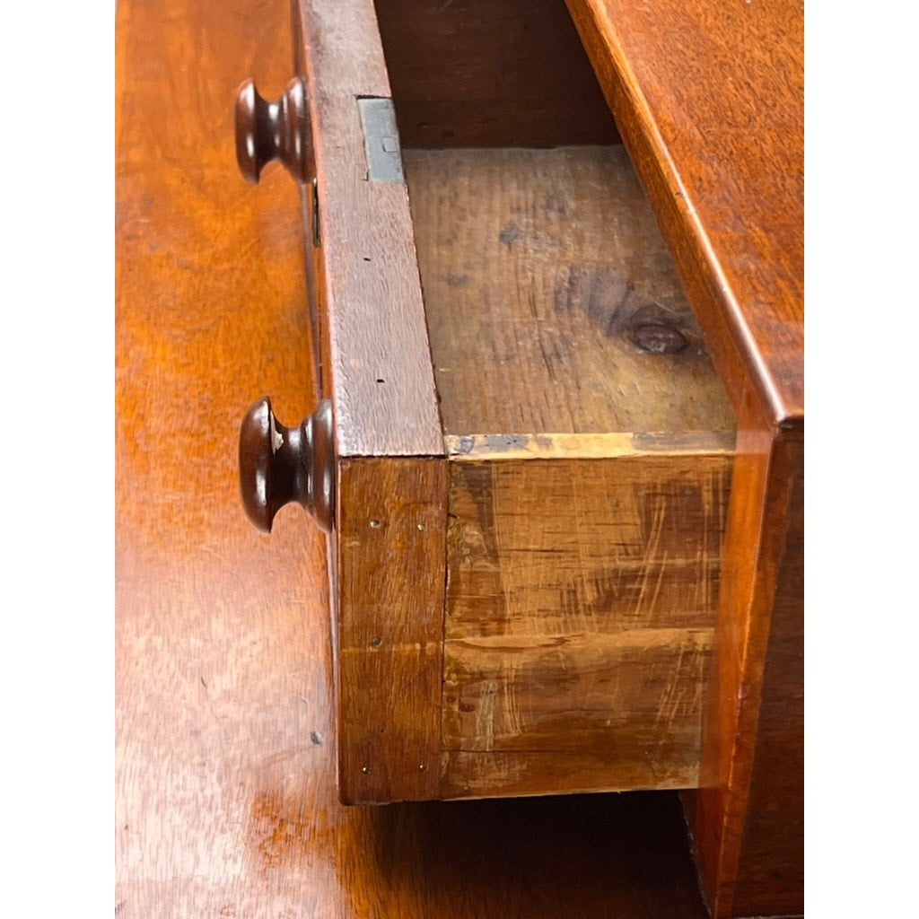 Antique Federal Period Mahogany Sheraton Deck Top Chest of Drawers c. 1820