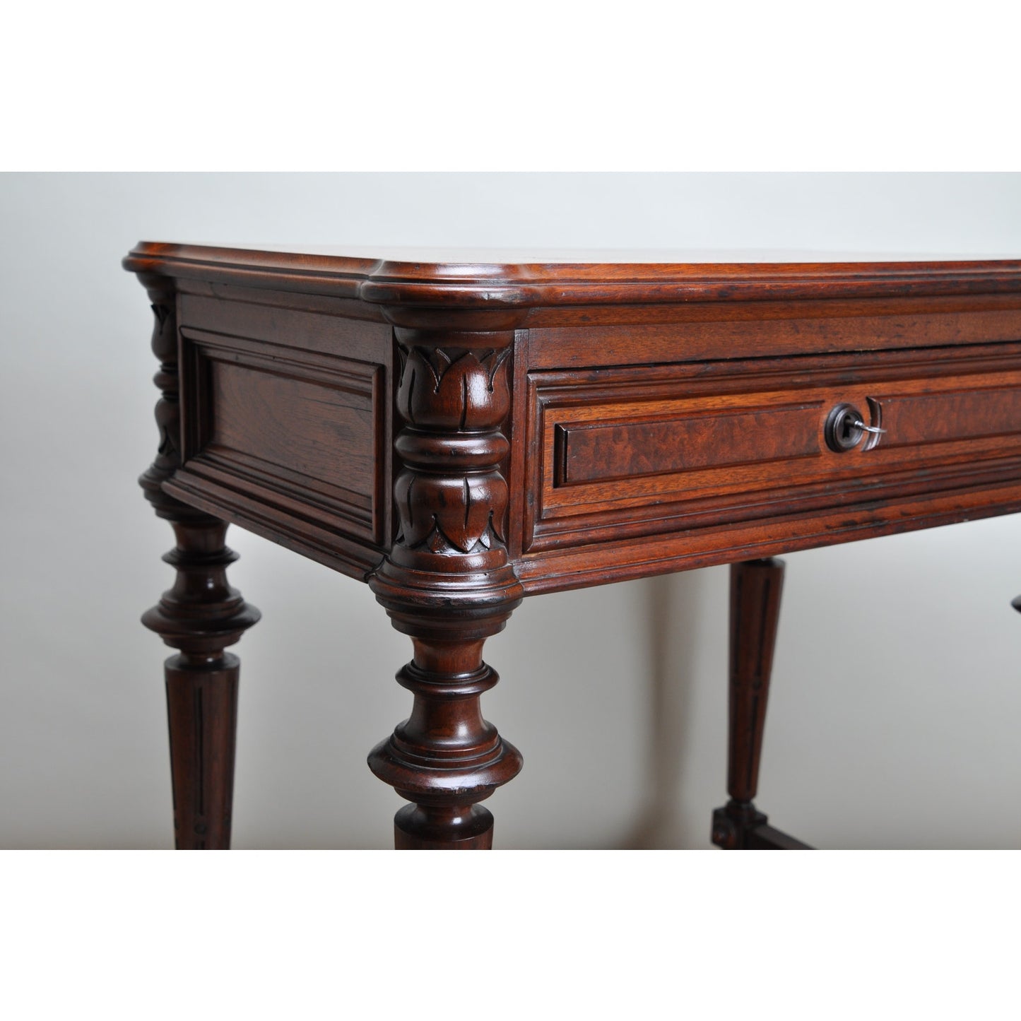 Fine Antique Victorian Black Walnut One Drawer Stand c. 1870