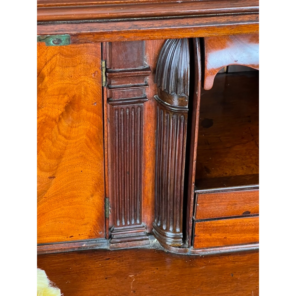 Antique George III Secretary with Bookcase c. Late 18th Century