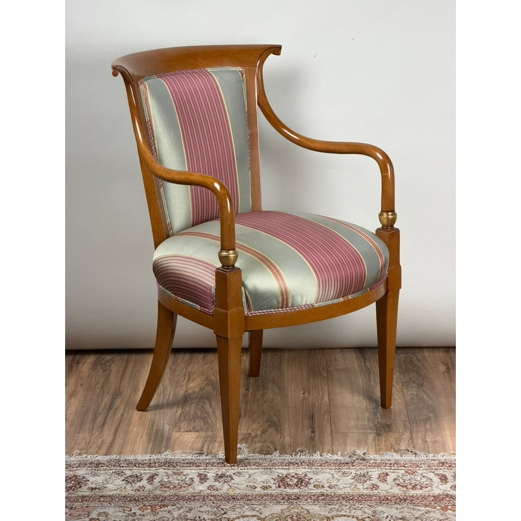 William Switzer French Empire Style Beechwood Armchair