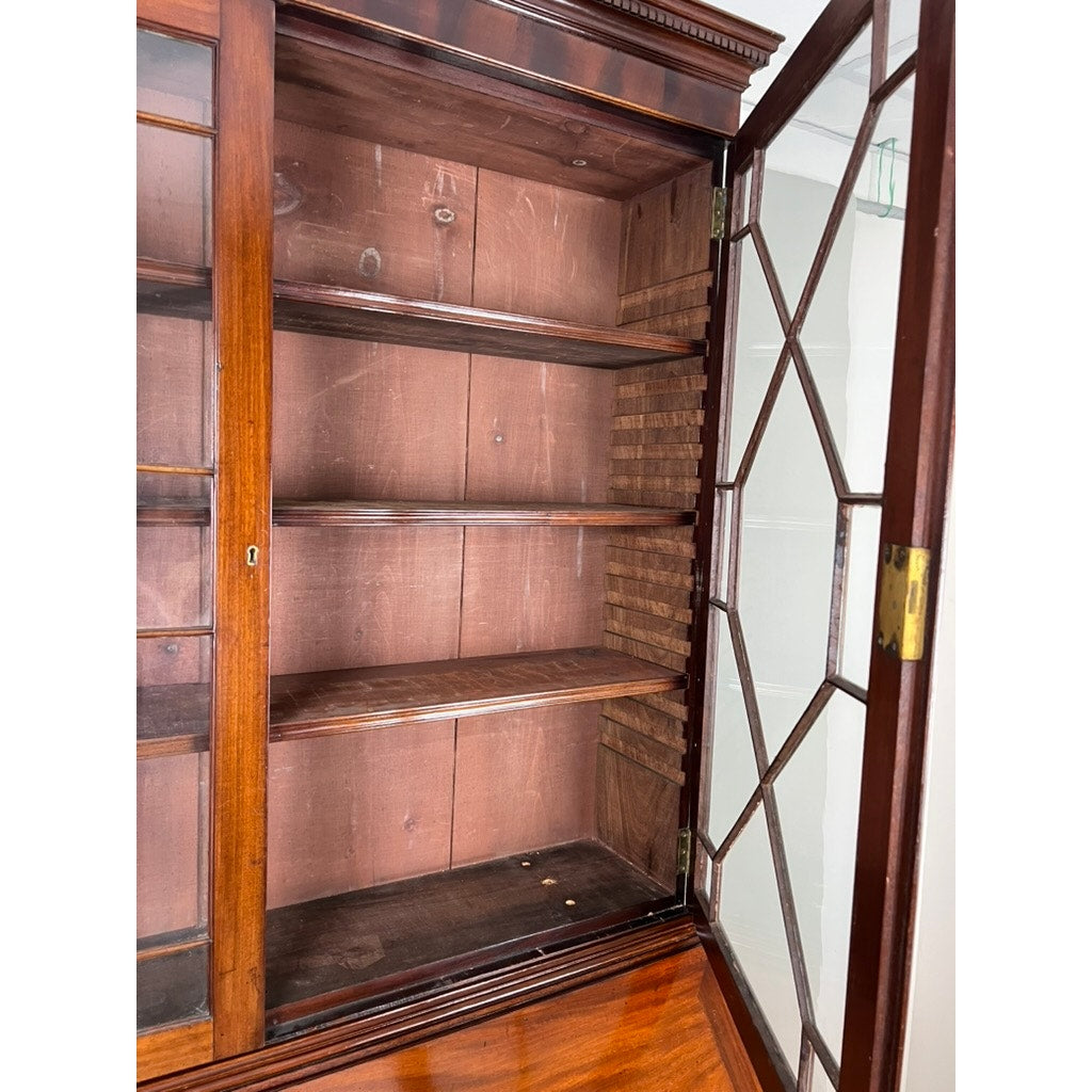 Antique George III Secretary with Bookcase c. Late 18th Century